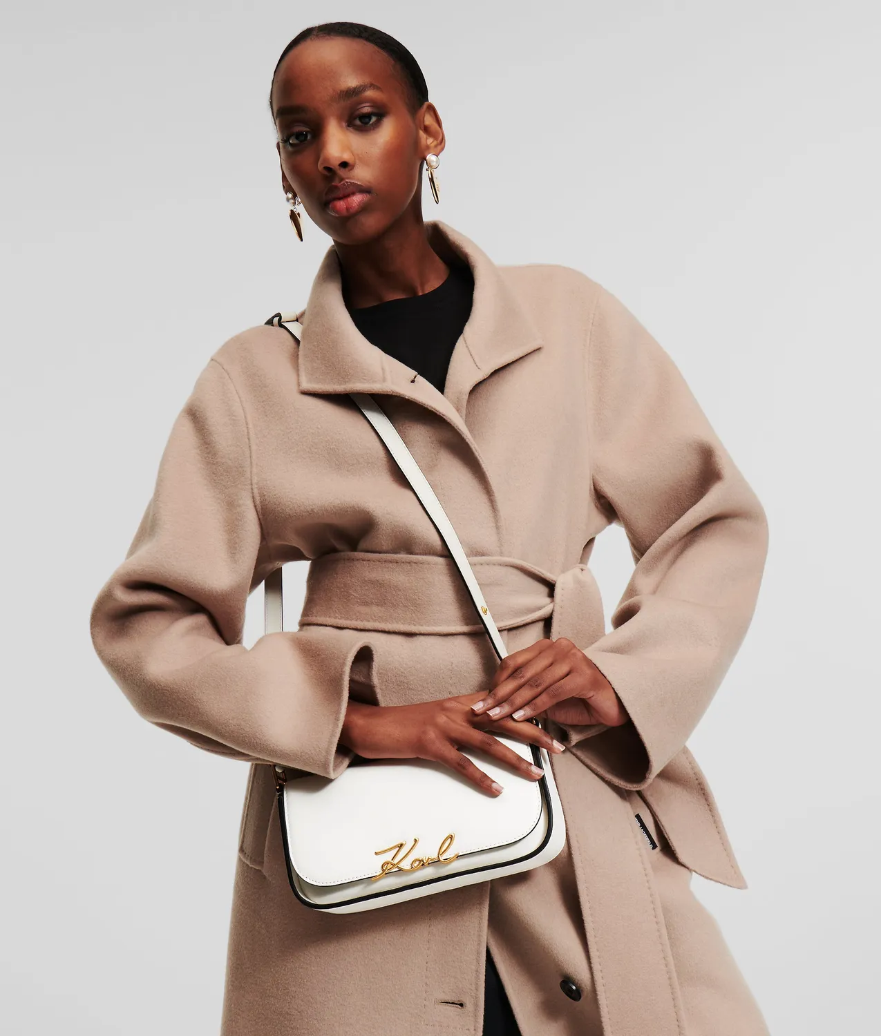 Karl Lagerfeld K/Signature Crossbody Umhängetasche Leder