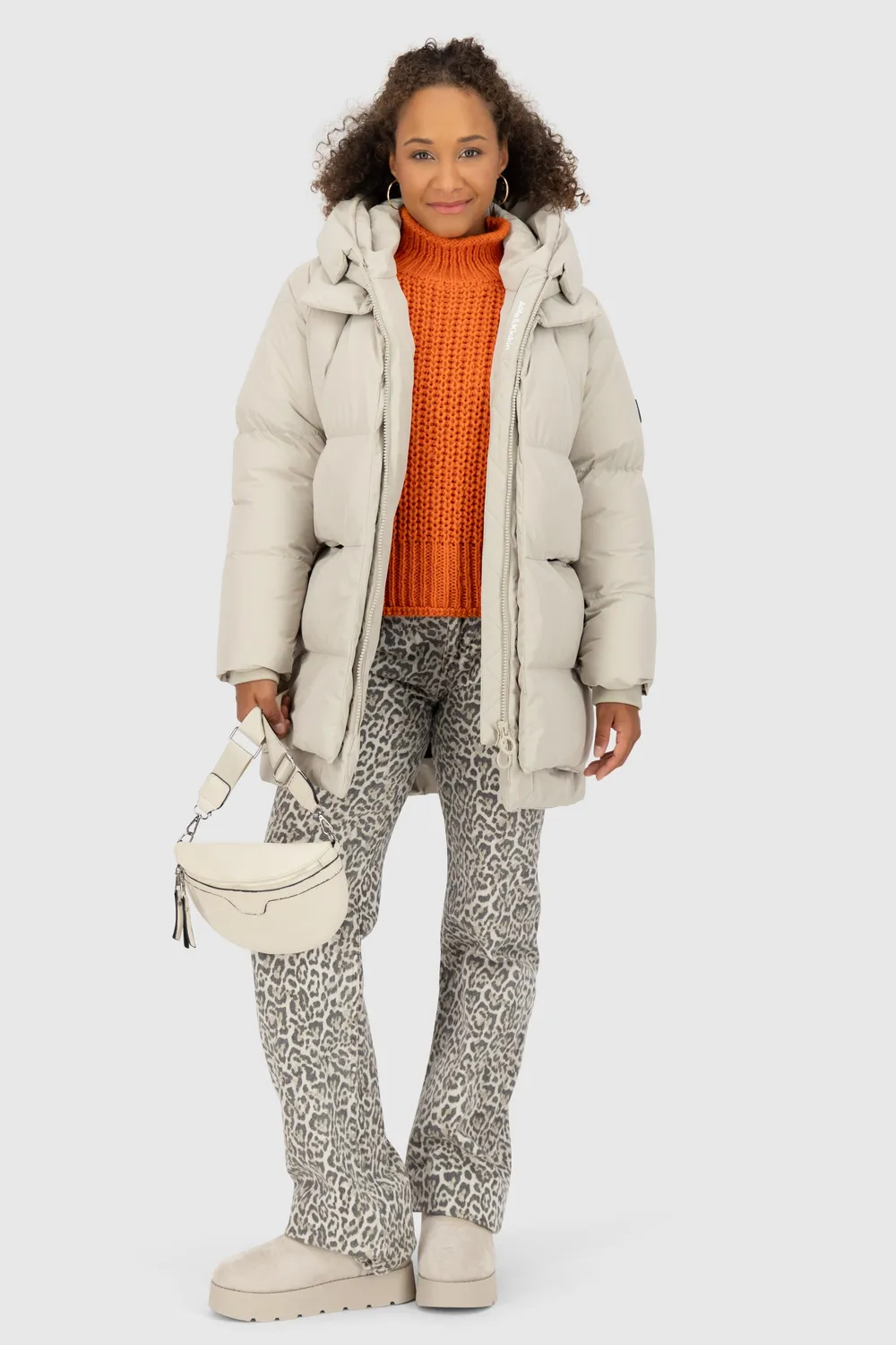 Alife & Kickin LykkeAK A Pufferjacke beige warm gefüttert