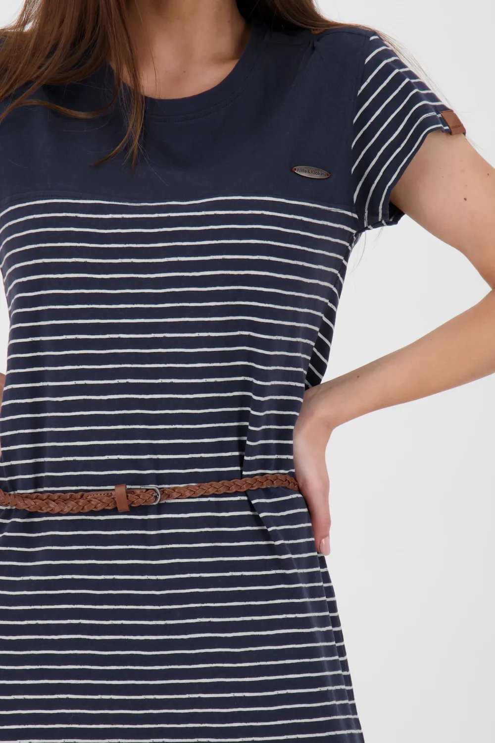 Alife & Kickin LeonieAK Kleid Dunkelblau Gestreift