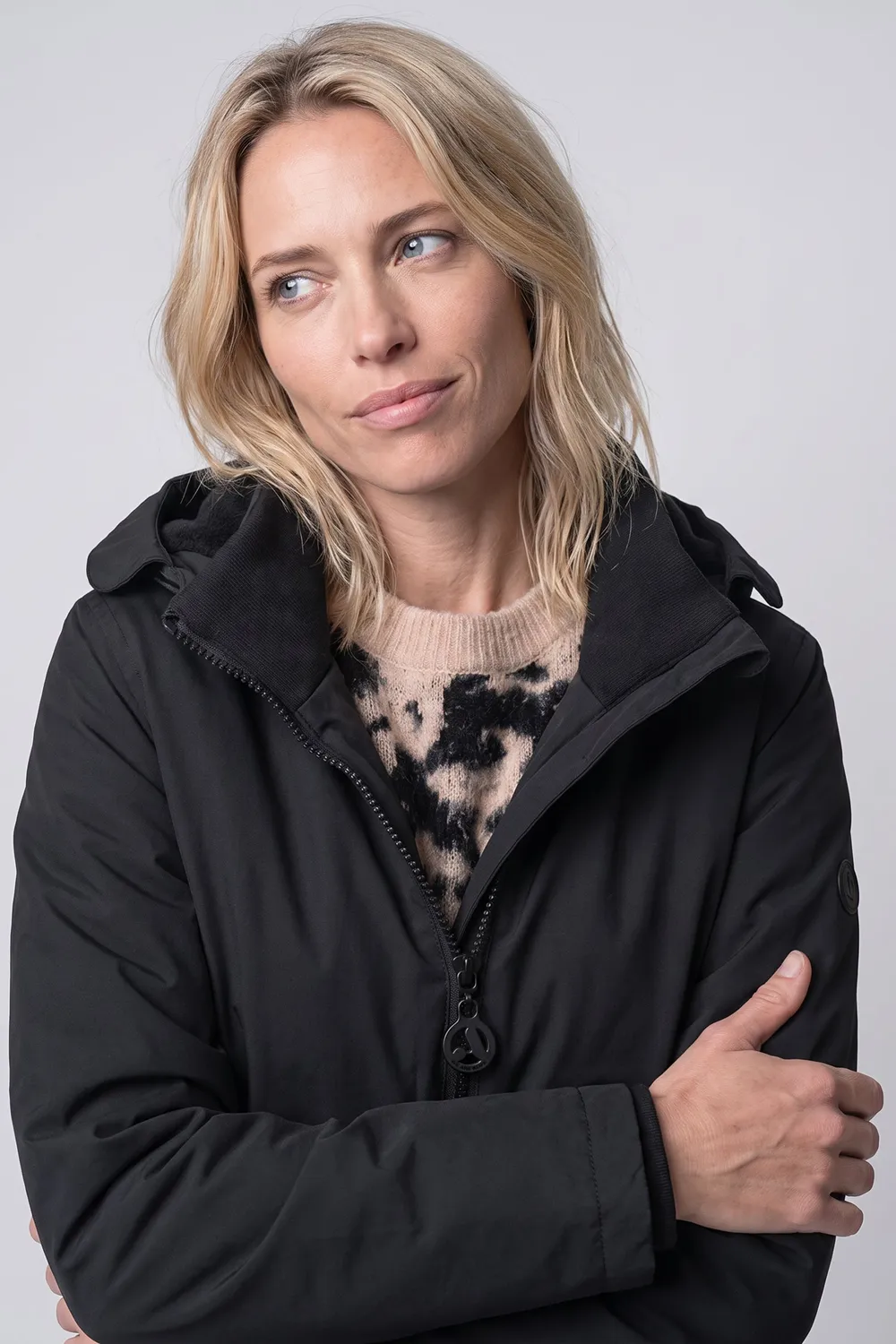 Alife & Kickin MaluAK A Parka Schwarz Damen