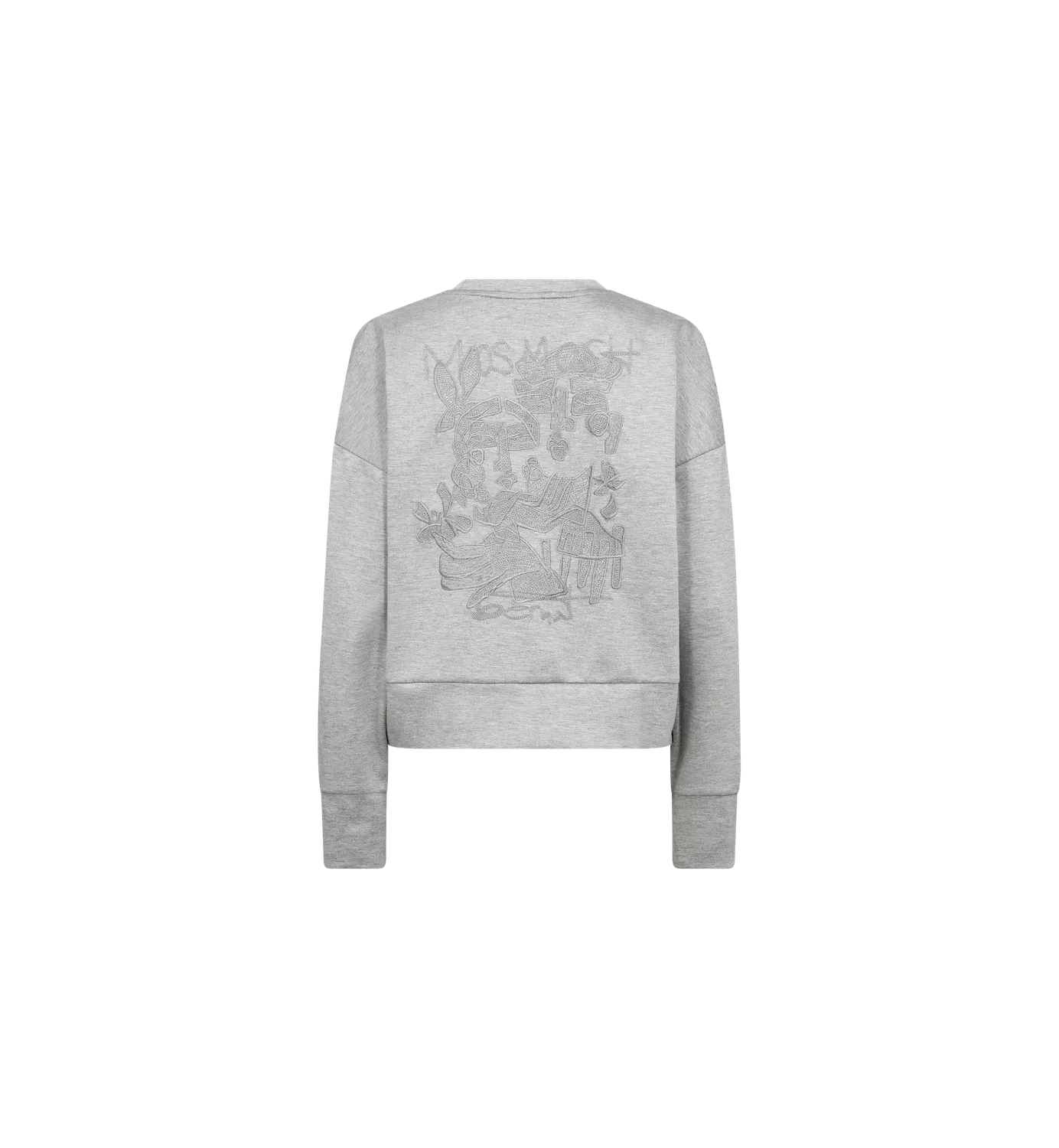 Mos Mosh MMBernat Sweatshirt grau meliert relaxed