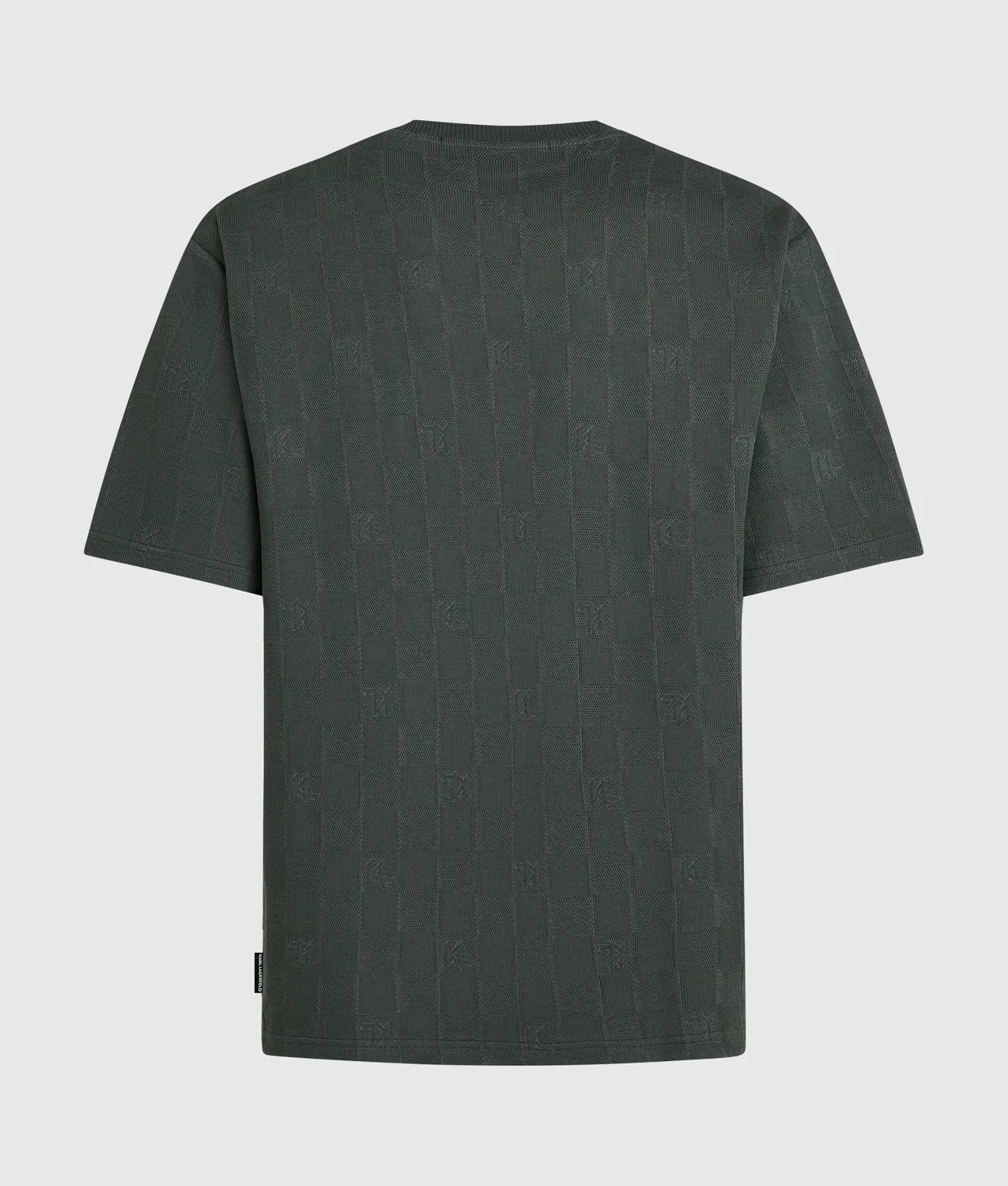 Karl Lagerfeld Monogram Checked T-Shirt Karo relaxed