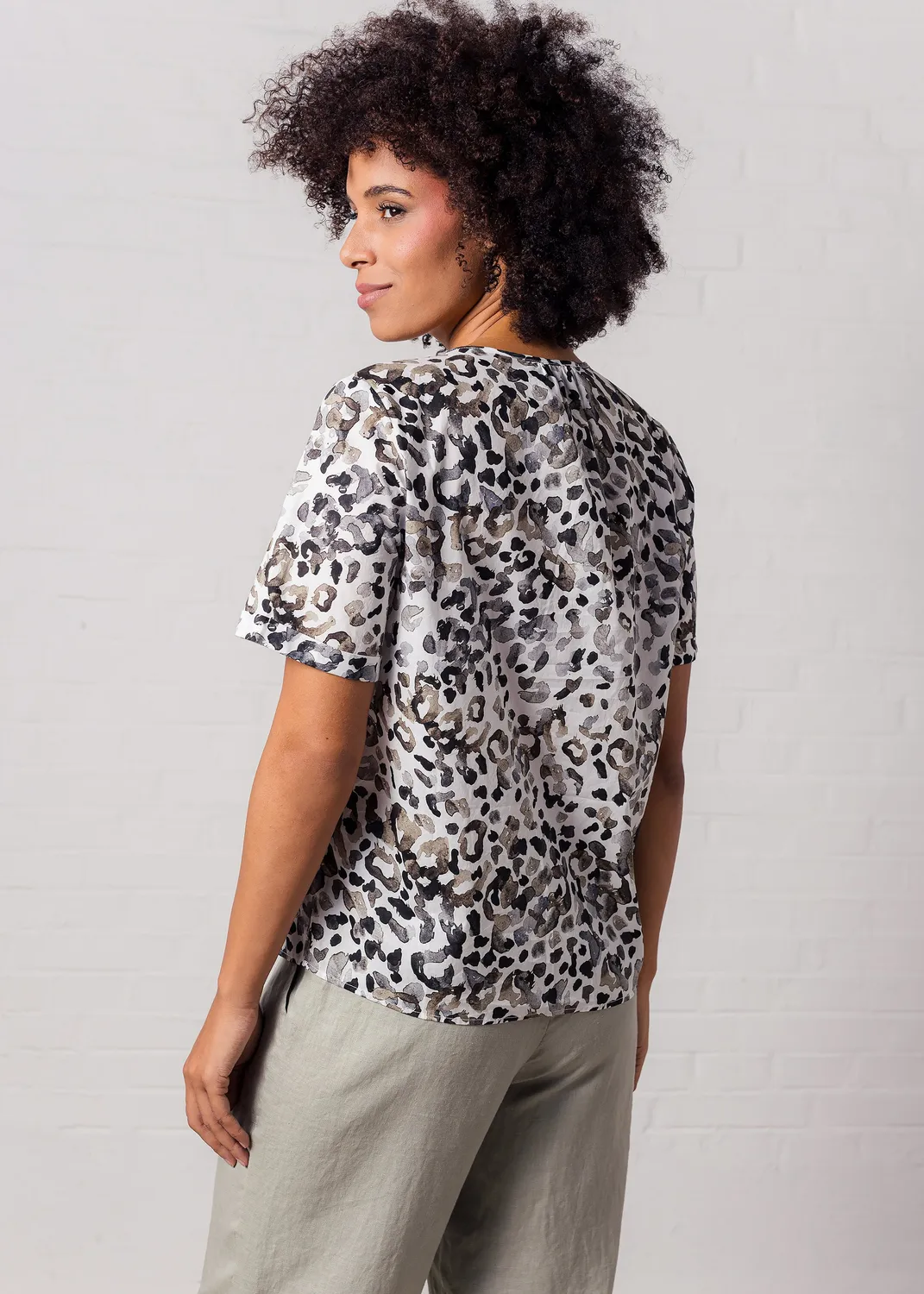 Senatex Leobluse organic cotton Baumwollbluse Earthy Leo 34