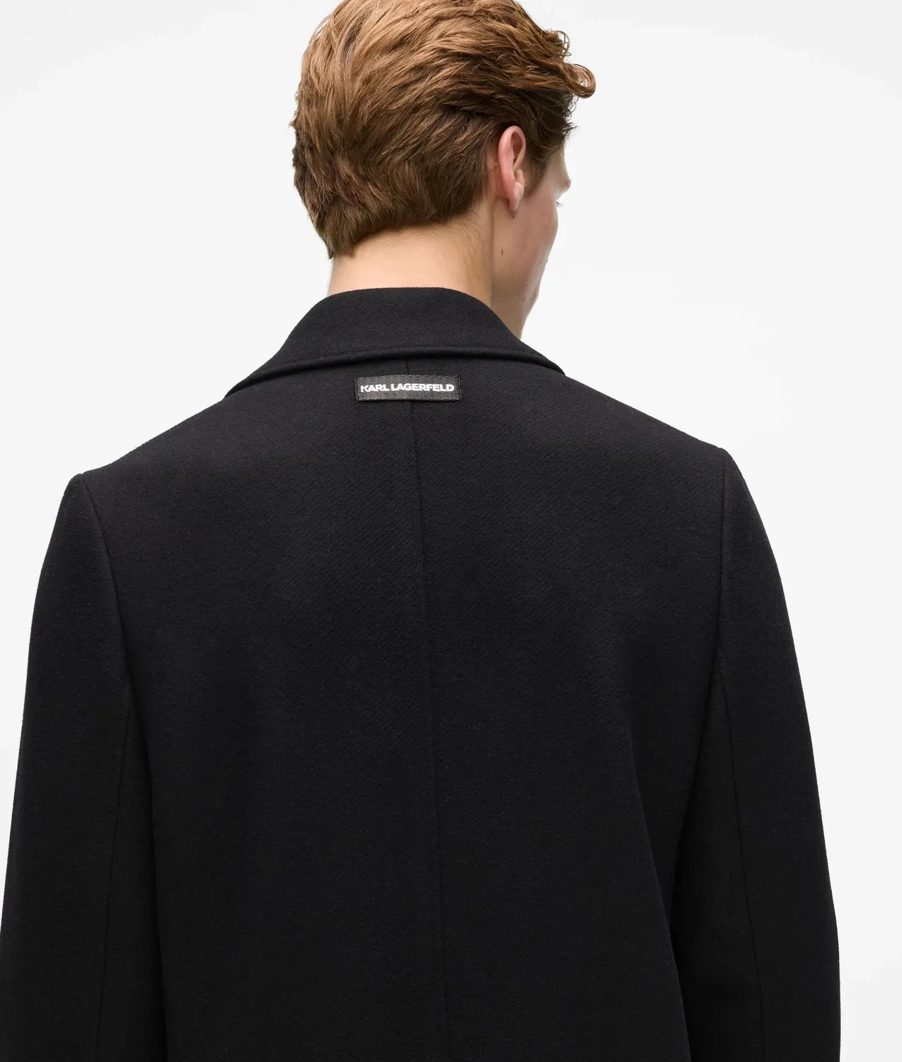 Karl Lagerfeld Mantel Wollmix lang zweireihig