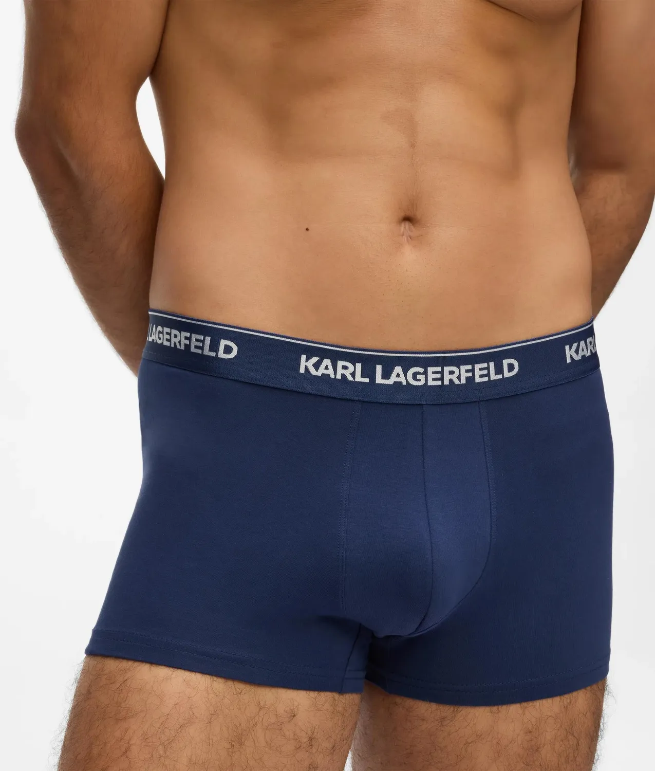 Karl Lagerfeld Metallic Logo Trunks Boxershorts 3er-Pack grau