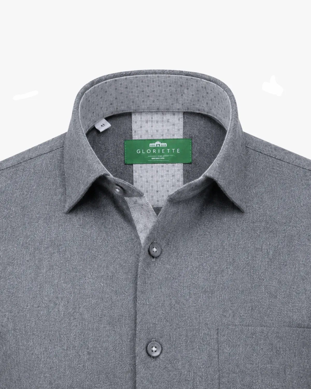Gloriette Flanell-Struktur Trachtenhemd Grün Windsor
