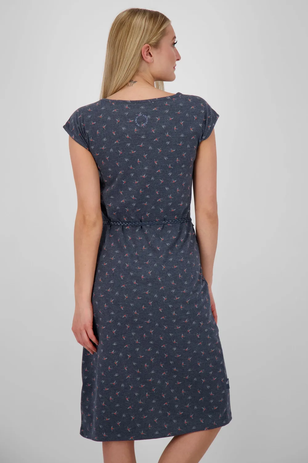 Alife & Kickin MelliAK Kleid Dunkelblau Print