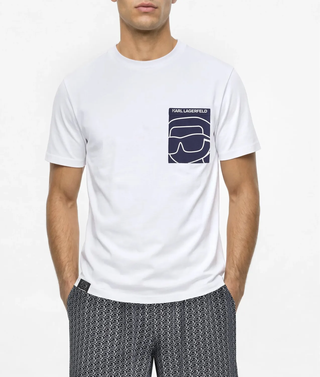 Karl Lagerfeld Ikon Pyjama-Set Bio-Baumwolle Shorts