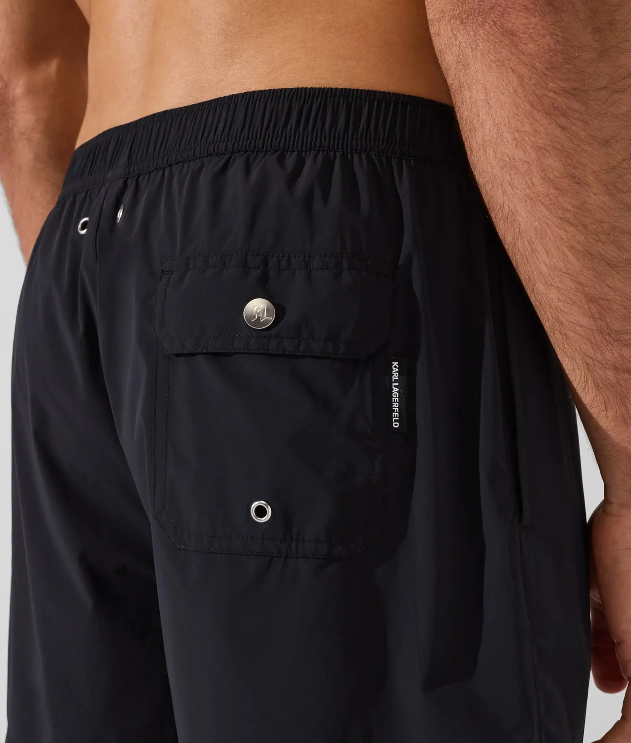 Karl Lagerfeld Logo Short Boardshorts Badeshorts Stretch