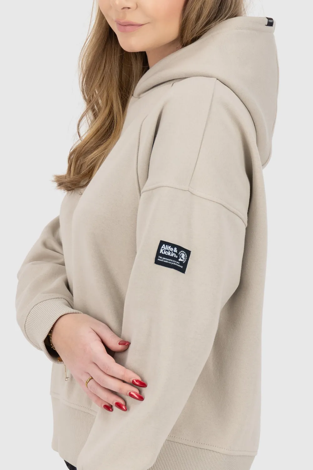 Alife & Kickin JessyAK A Hoodie beige Damen oversize