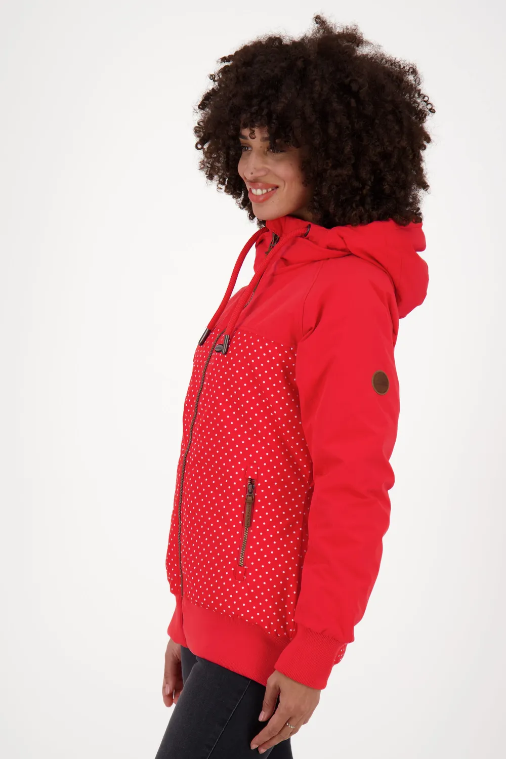 Alife & Kickin MaliaAK B Jacke Damen rot gefüttert Teddy