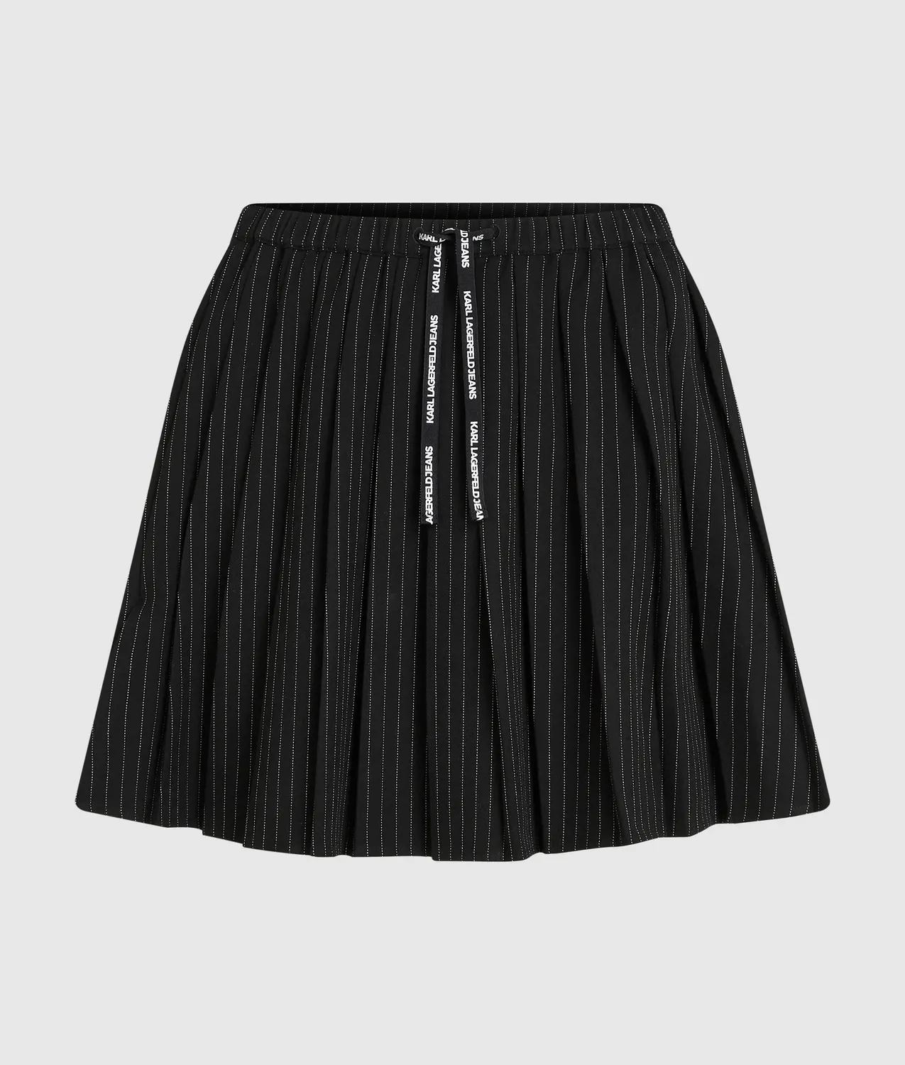 Karl Lagerfeld KL Jeans Plissee Minirock Nadelstreifen
