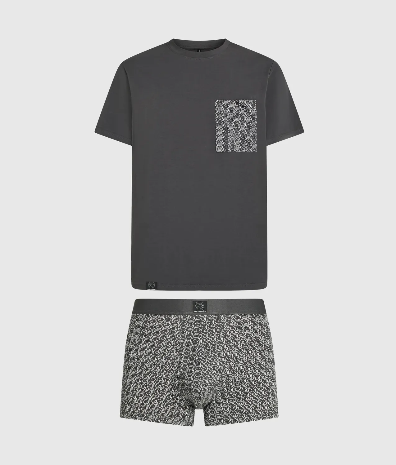 Karl Lagerfeld Ikon Pyjama Set Shirt Boxer Box