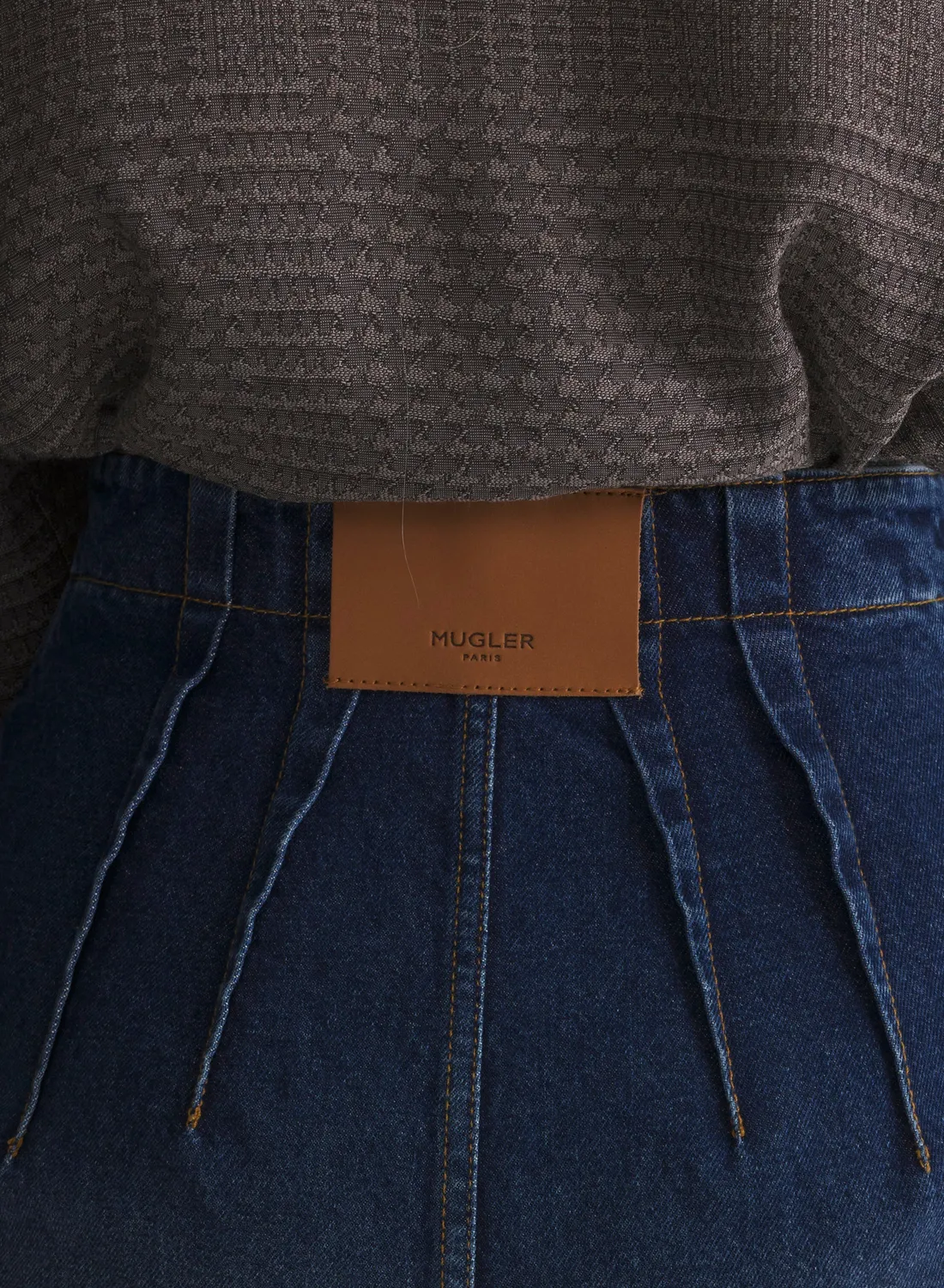 Mugler Tailored Shorts Jeansshorts washed denim