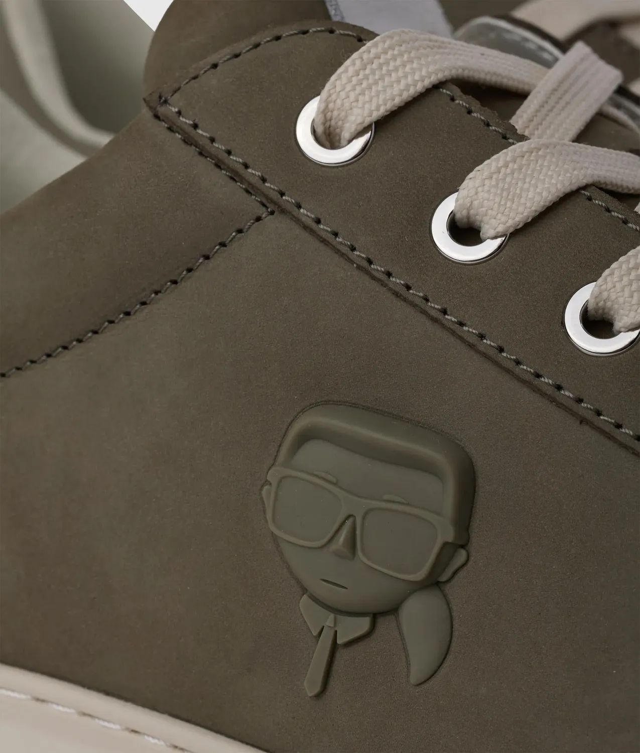 Karl Lagerfeld Ikon Kapri Sneaker Schnürer Kontrastsohle