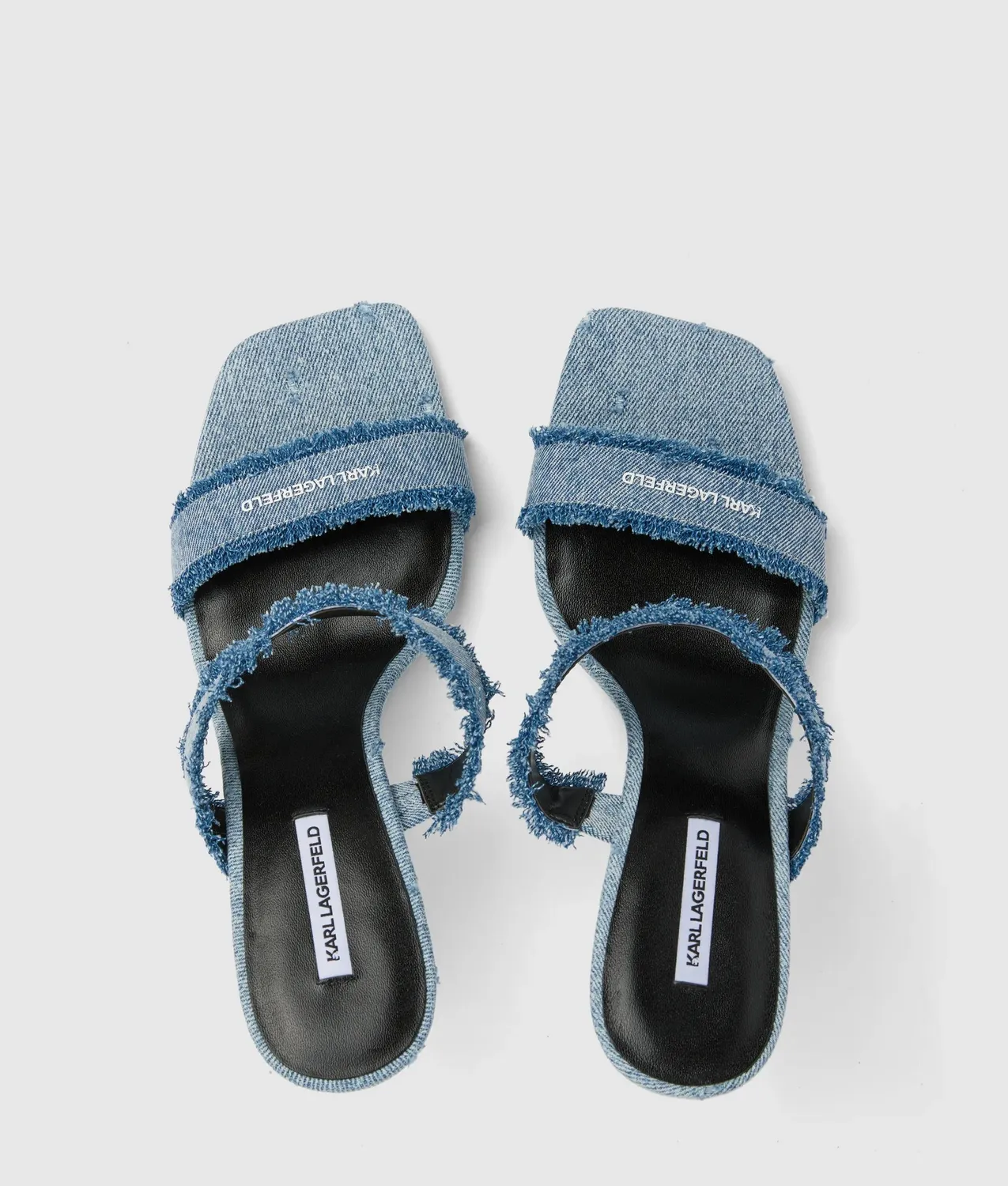 Karl Lagerfeld Waverly Sandalen Denim Keilabsatz Gr. 4-10