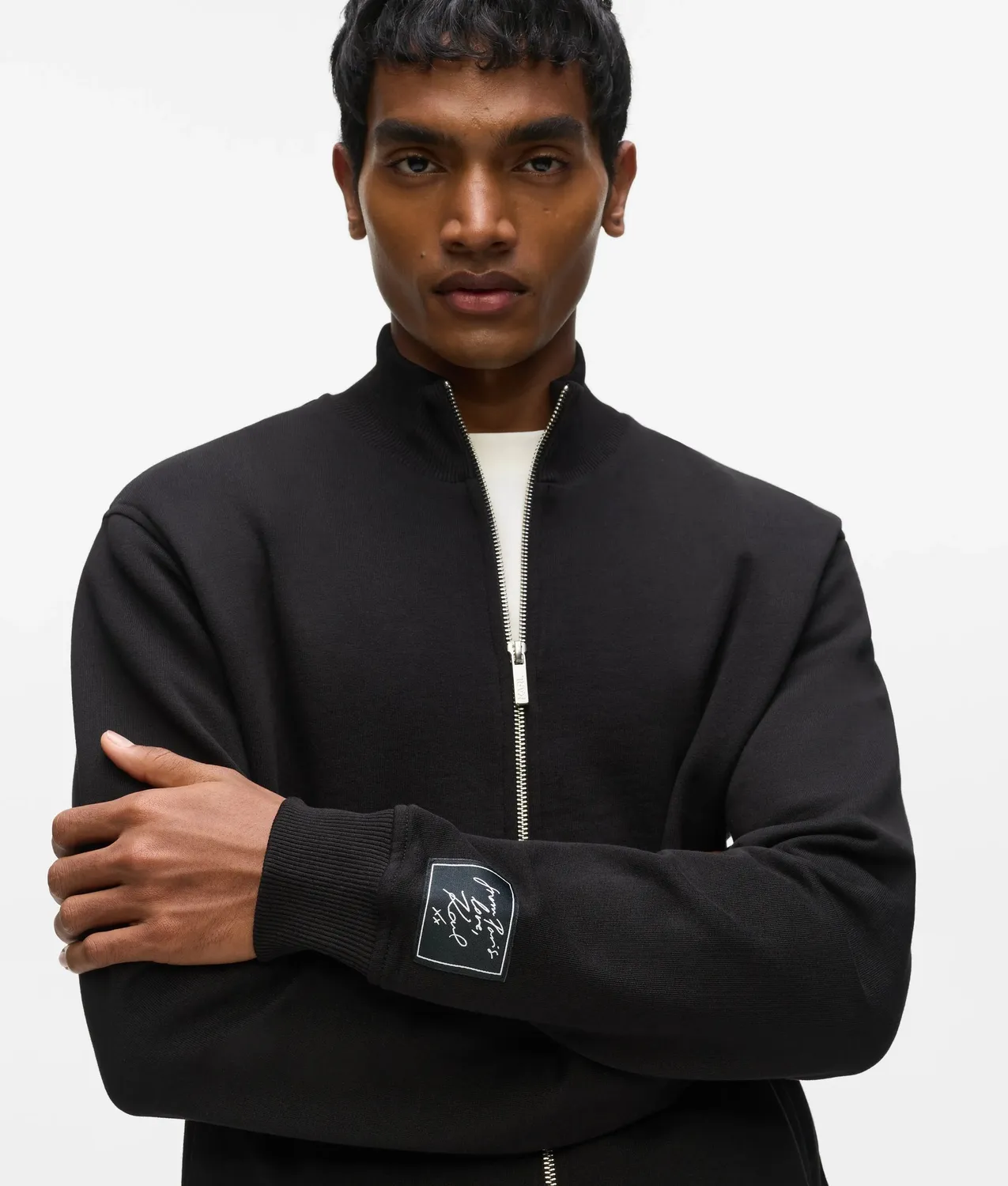 Karl Lagerfeld From Paris Love Zip-Jacke Herren Jersey