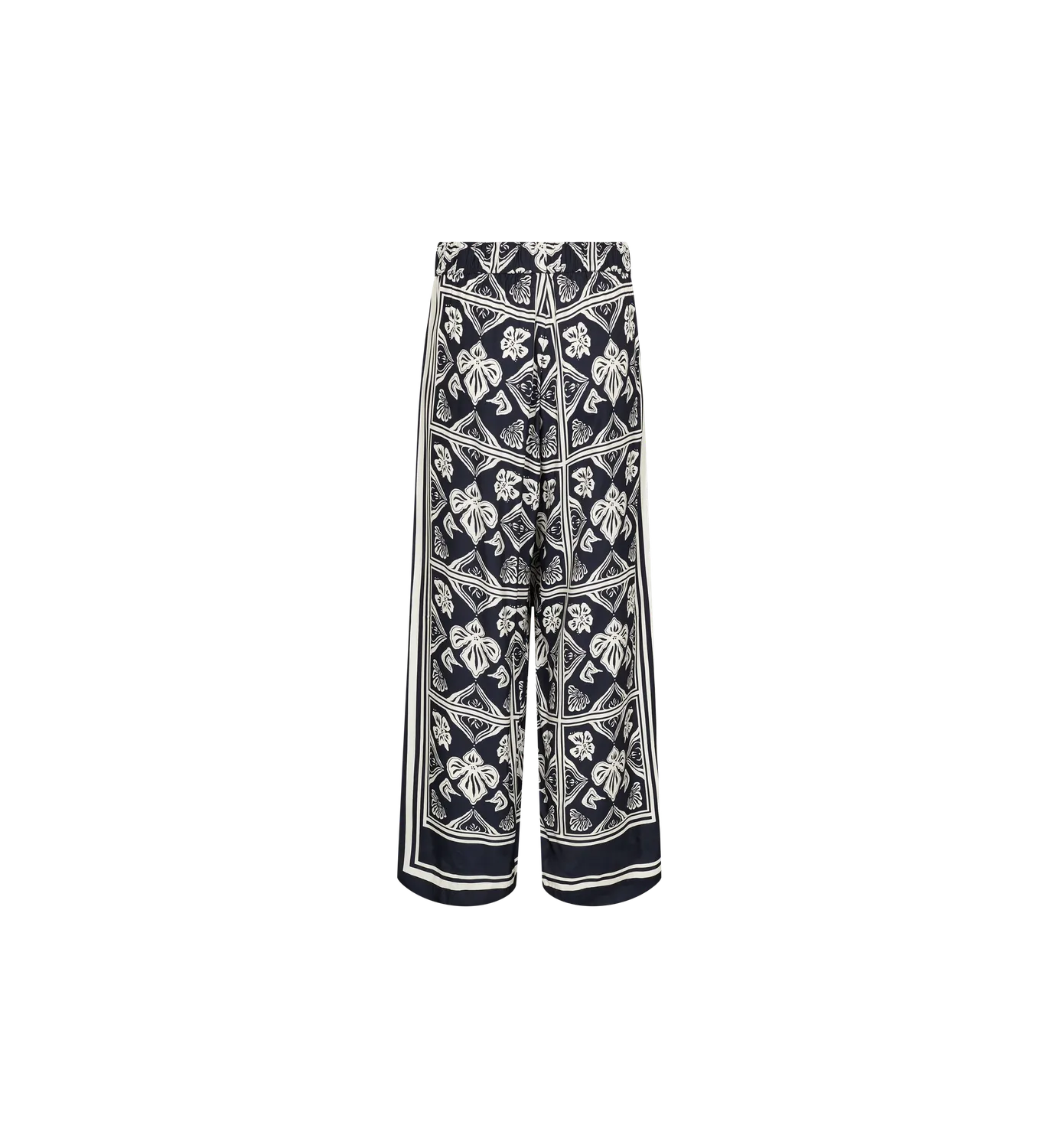 Mos Mosh MMMeasa Linocut Hose Navy M Print weit