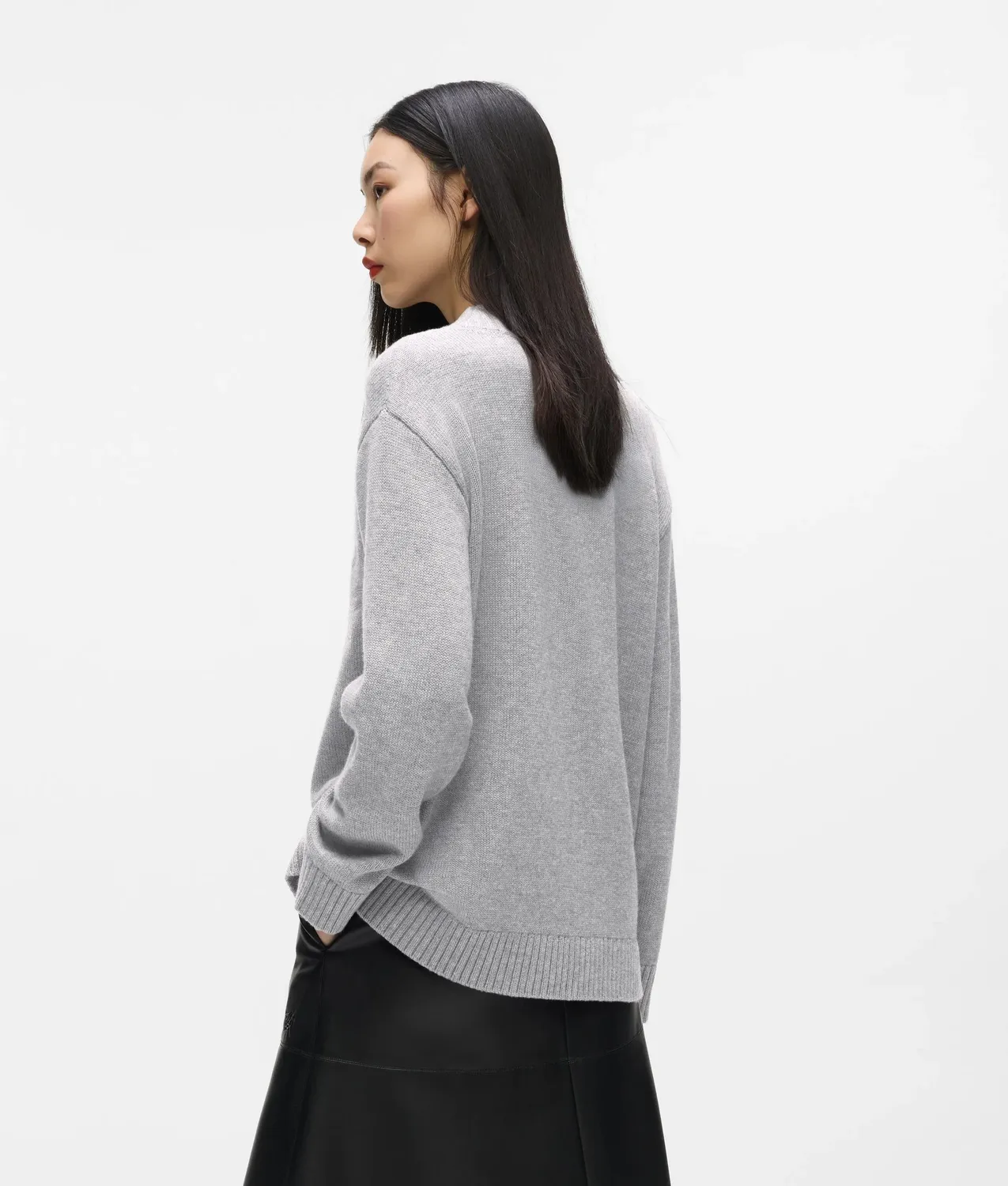 Karl Lagerfeld Soutache Cardigan Wollmix gerippt