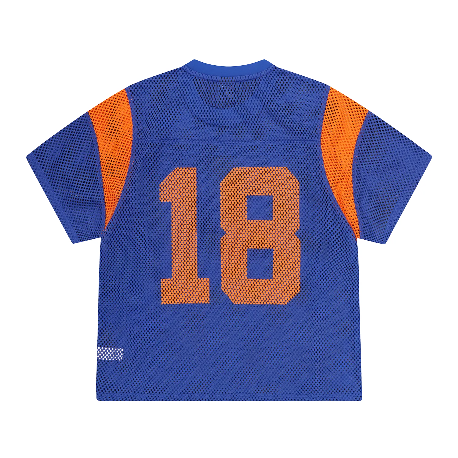 Corteiz Open Mesh Panel Jersey Blau Orange Mesh