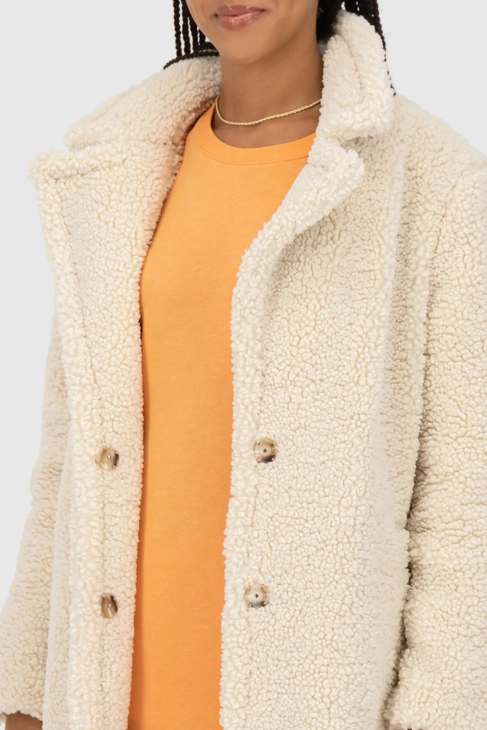 Alife & Kickin HariAK A Teddy Mantel Beige Damen