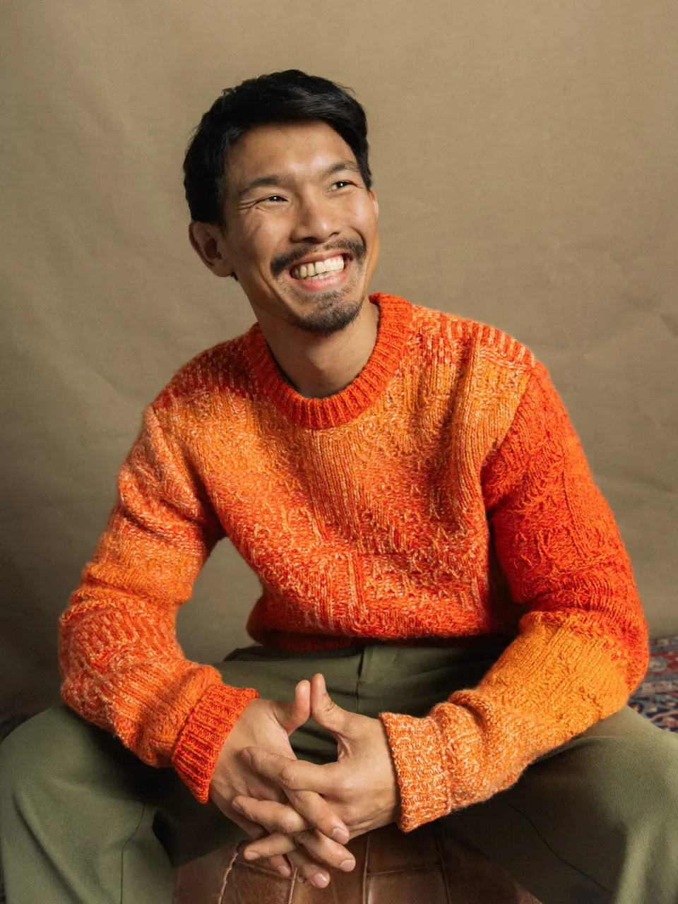 Mos Mosh MMGMauro Faded Strickpullover Orange Rust
