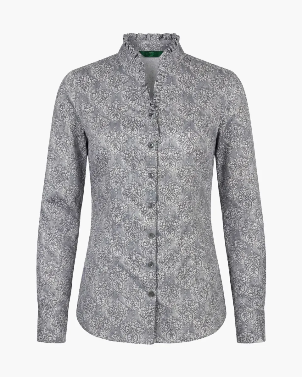 Gloriette Heritage Trachtenbluse Geometrisch Bio-Baumwolle