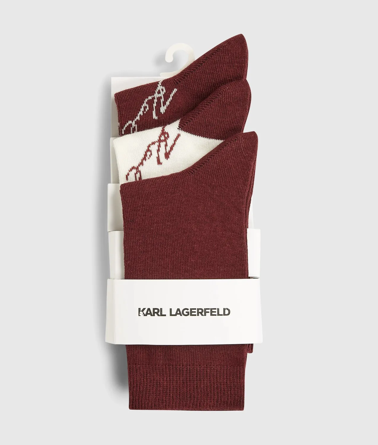 Karl Lagerfeld Signature Socken 3er-Pack Baumwolle