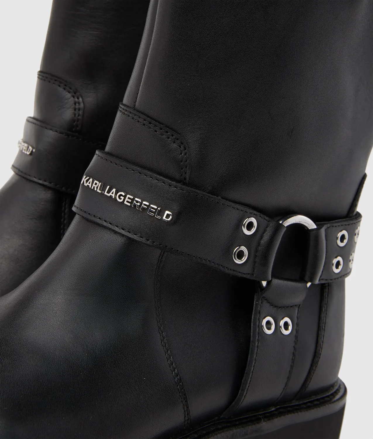 Karl Lagerfeld Sadie Harness Boots Leder Nieten