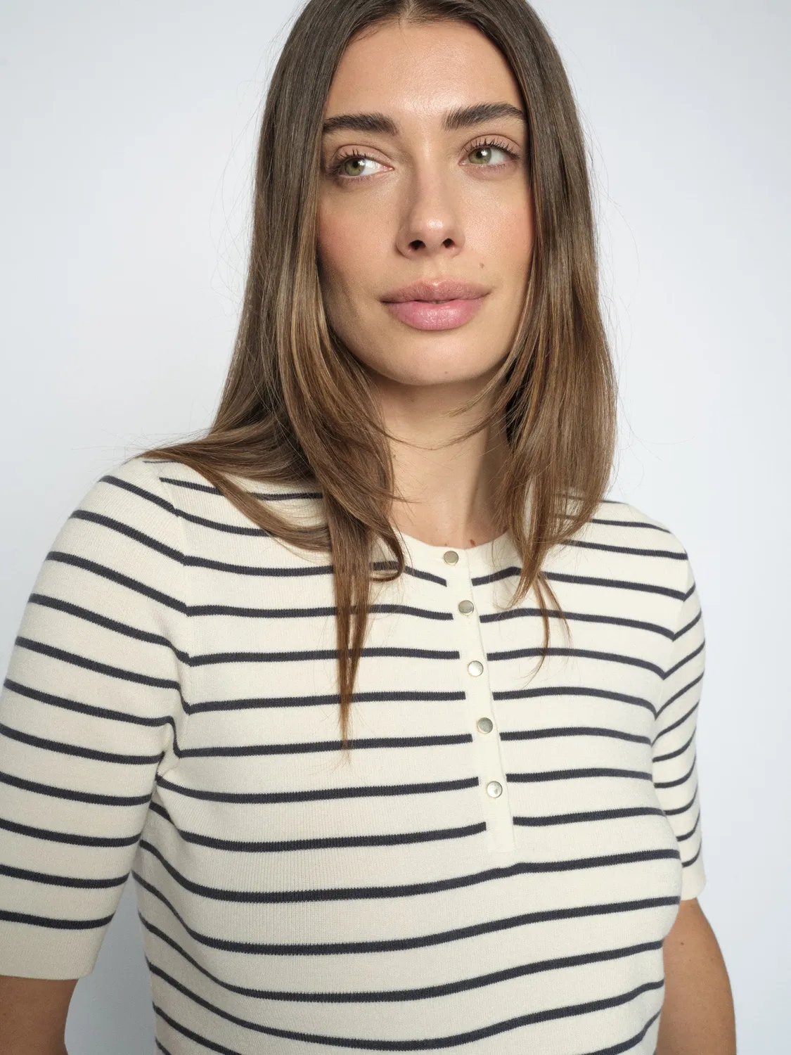 Mos Mosh MMAliz Caliz Stripe Strickpulli Cabernet gestreift