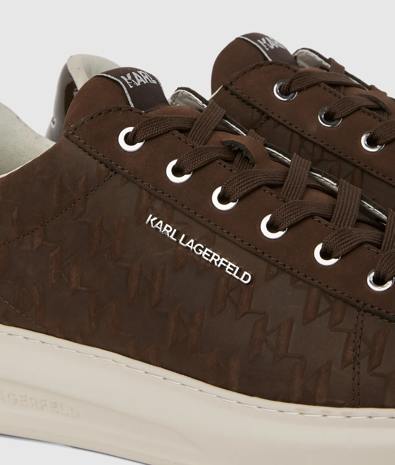 Karl Lagerfeld Monogram Kapri Sneaker Nubuk Größe 7-13 Logo