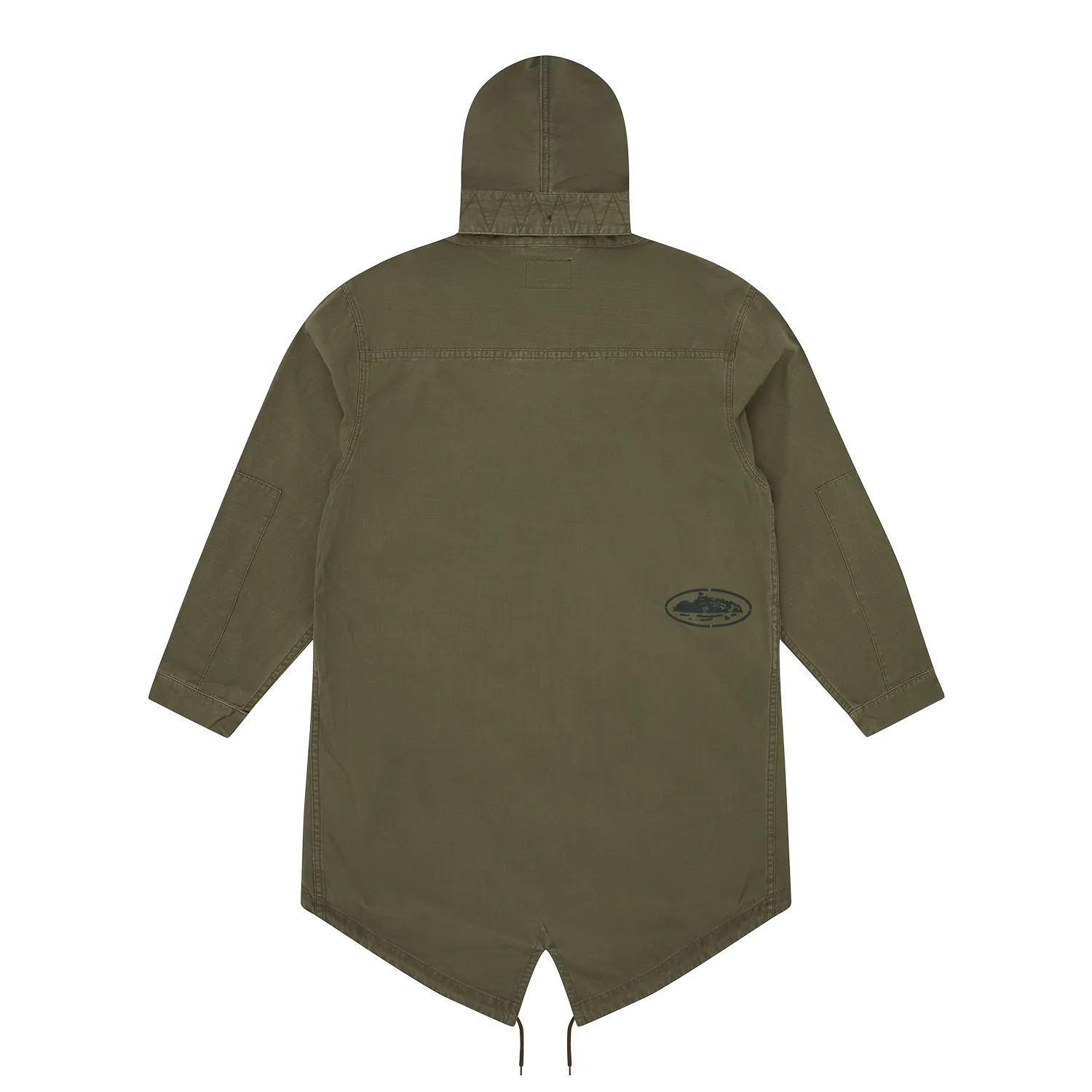 Corteiz Guerillaz Fishtail Parka Olive Ripstop