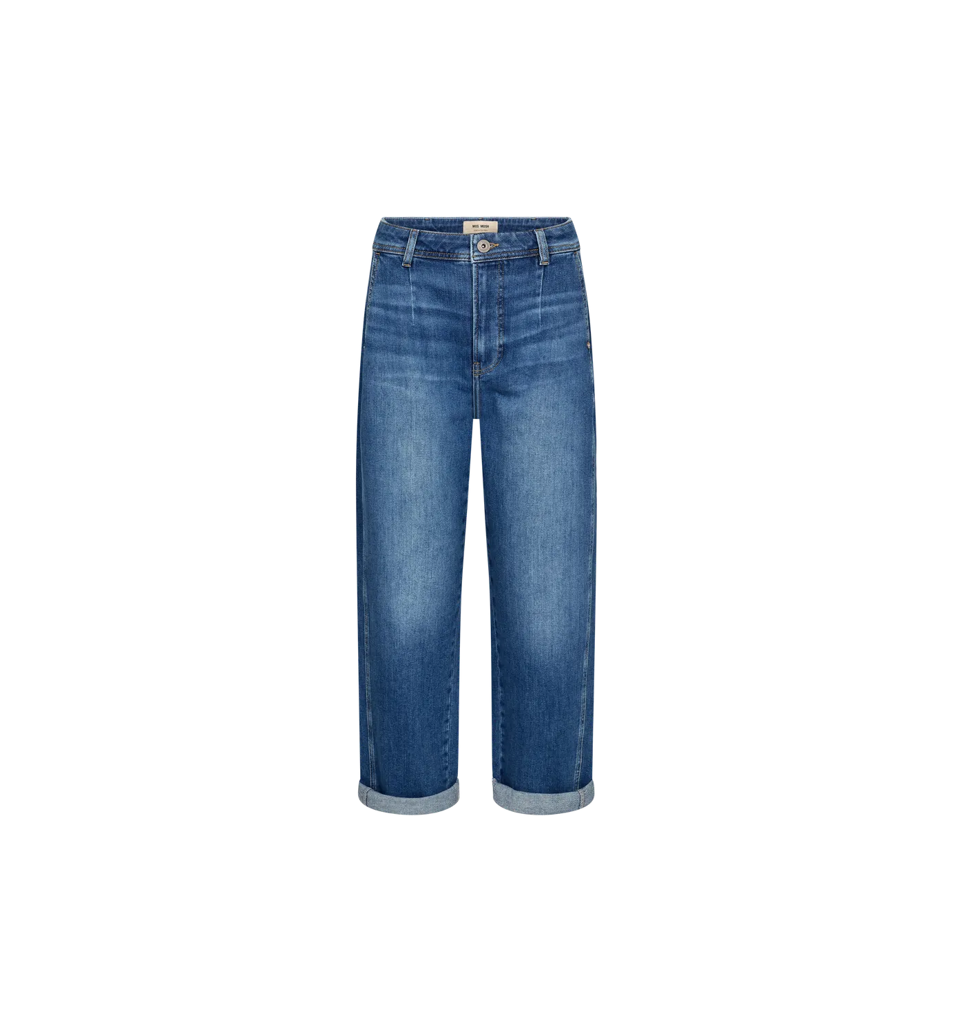 Mos Mosh MMSandie Comfort Jeans Blau Barrel High Waist