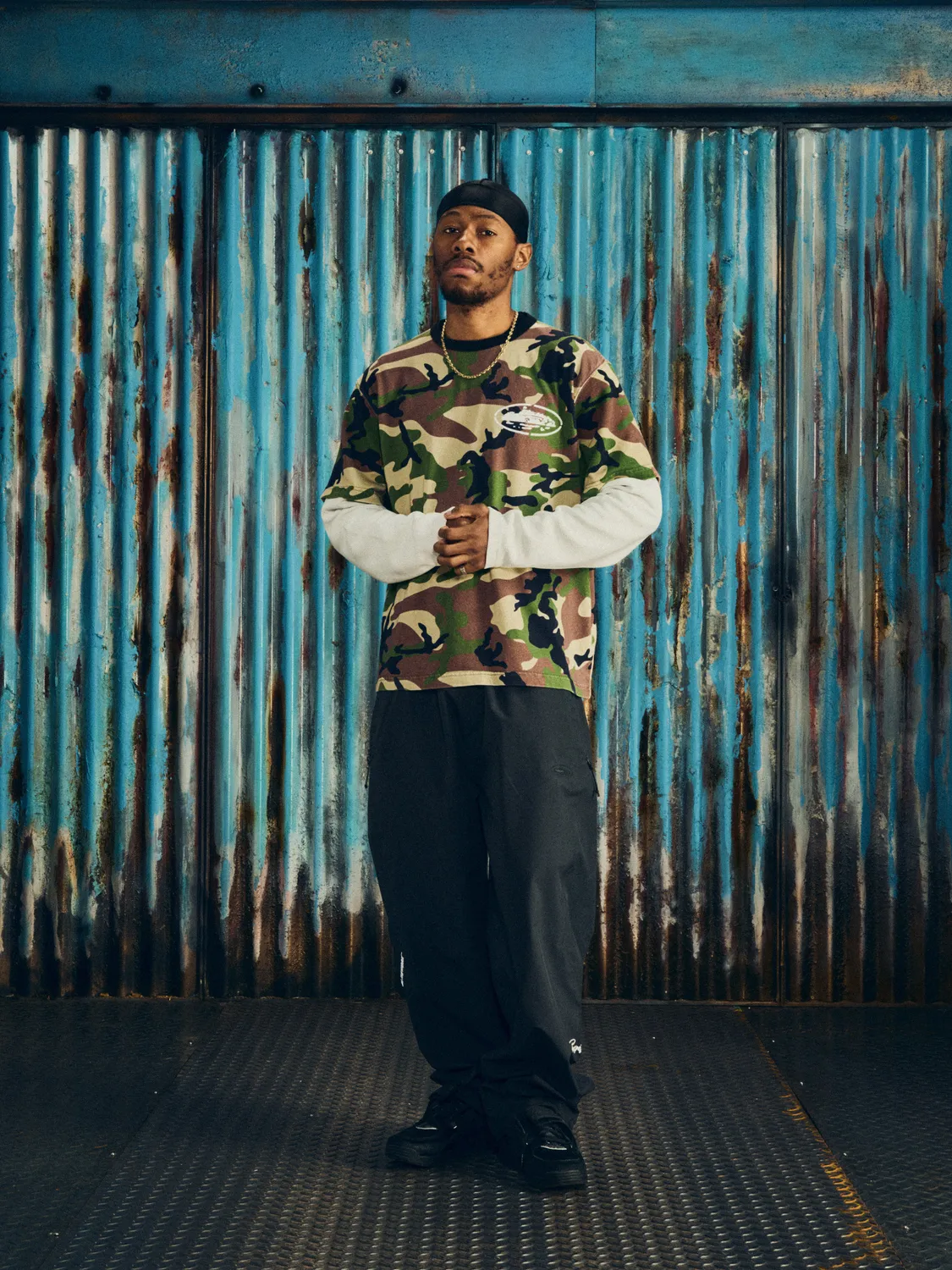 Corteiz Island Hybrid Thermal LS Camo schwerer Stoff