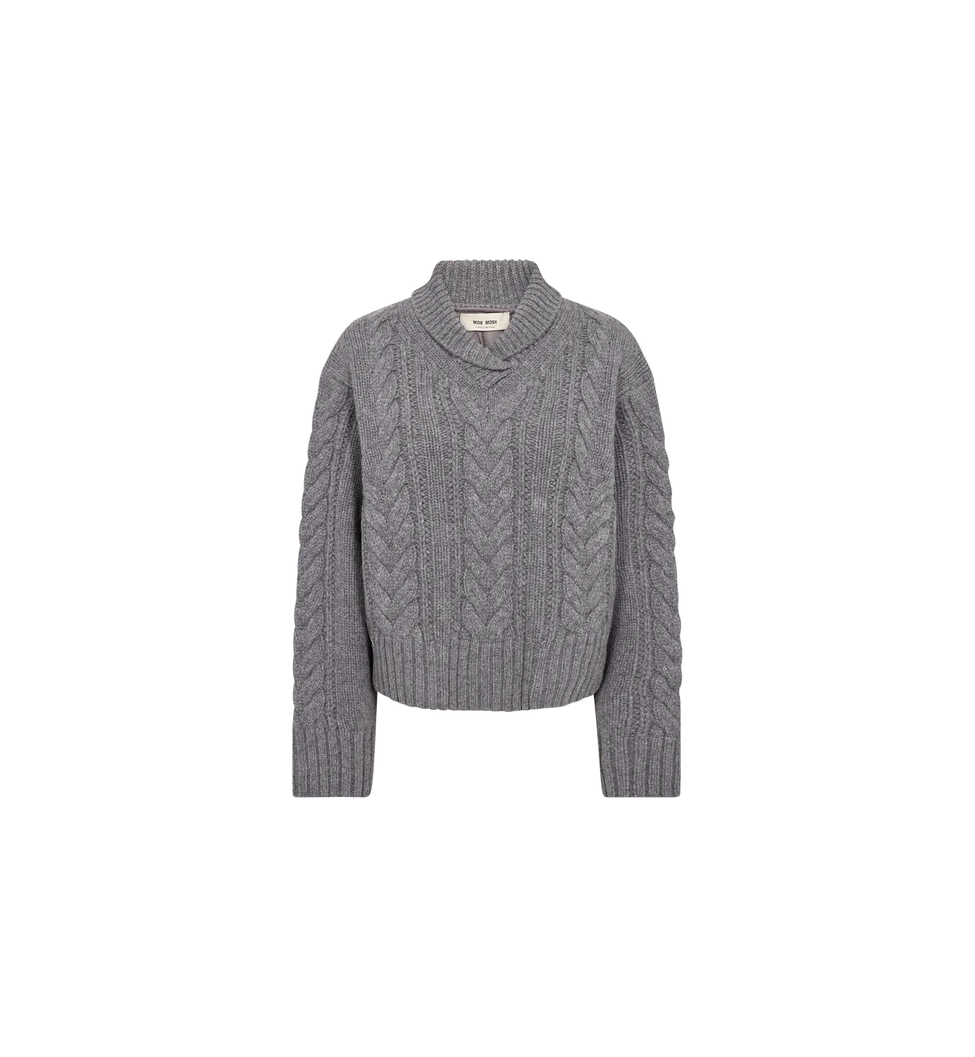 Mos Mosh MMGodinaz Quilt Strickpullover Thunderstorm