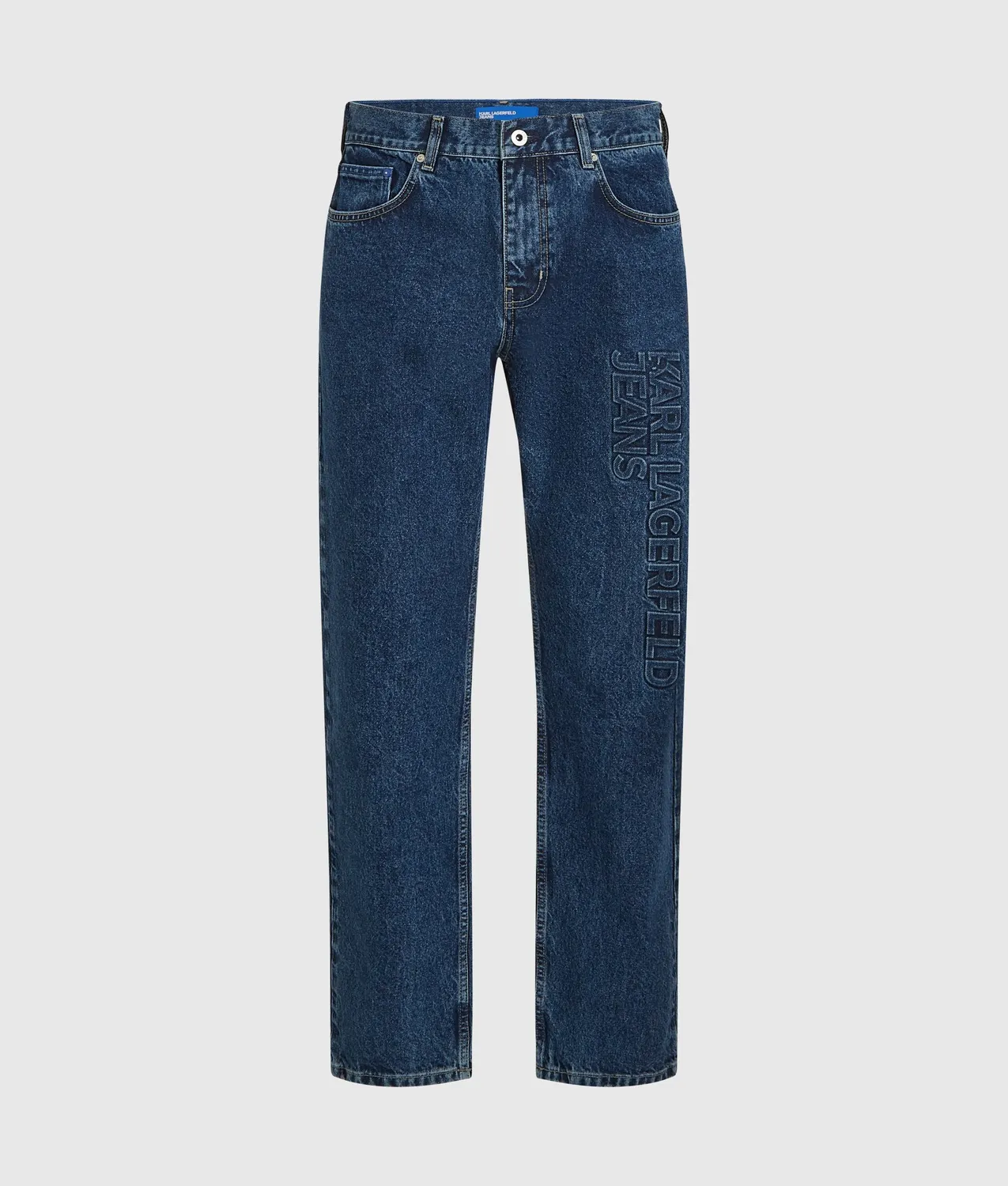 Karl Lagerfeld KL Jeans Logo Straight Jeans W28-W36 Denim
