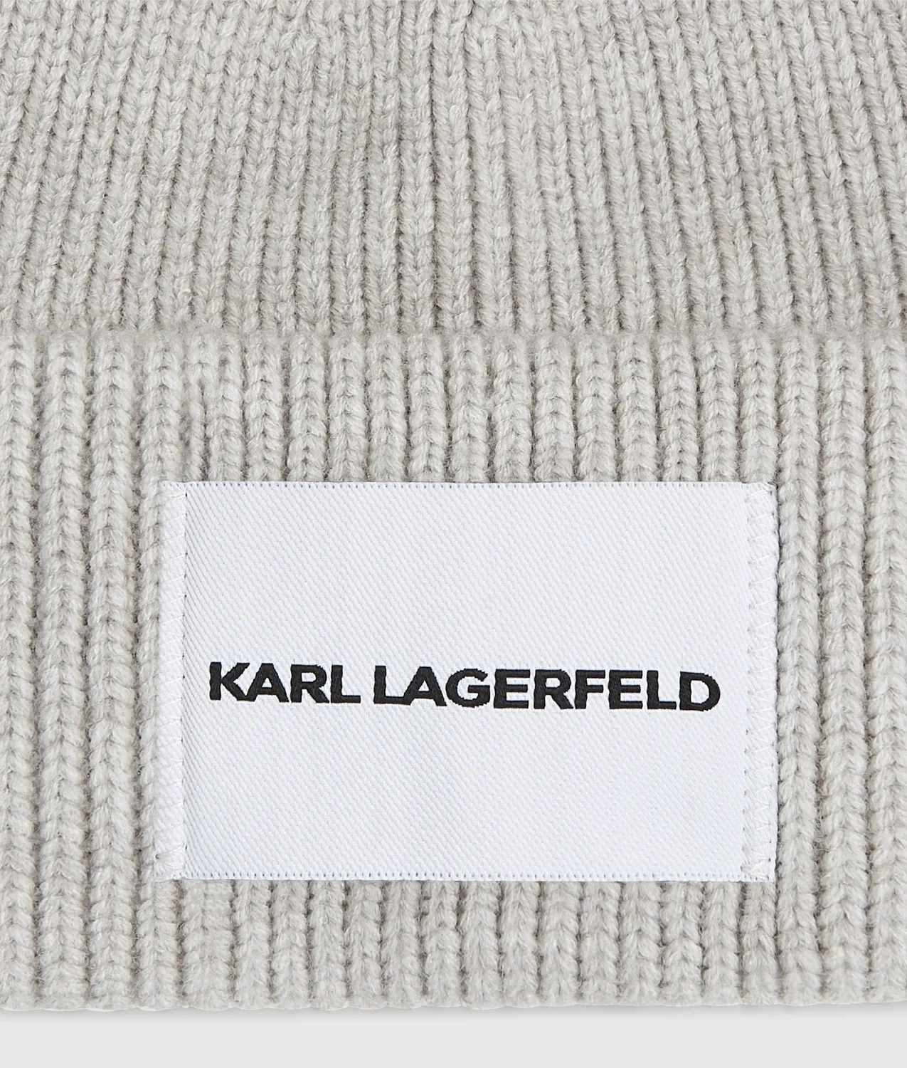 Karl Lagerfeld Logo Label Beanie Mütze One Size Winter