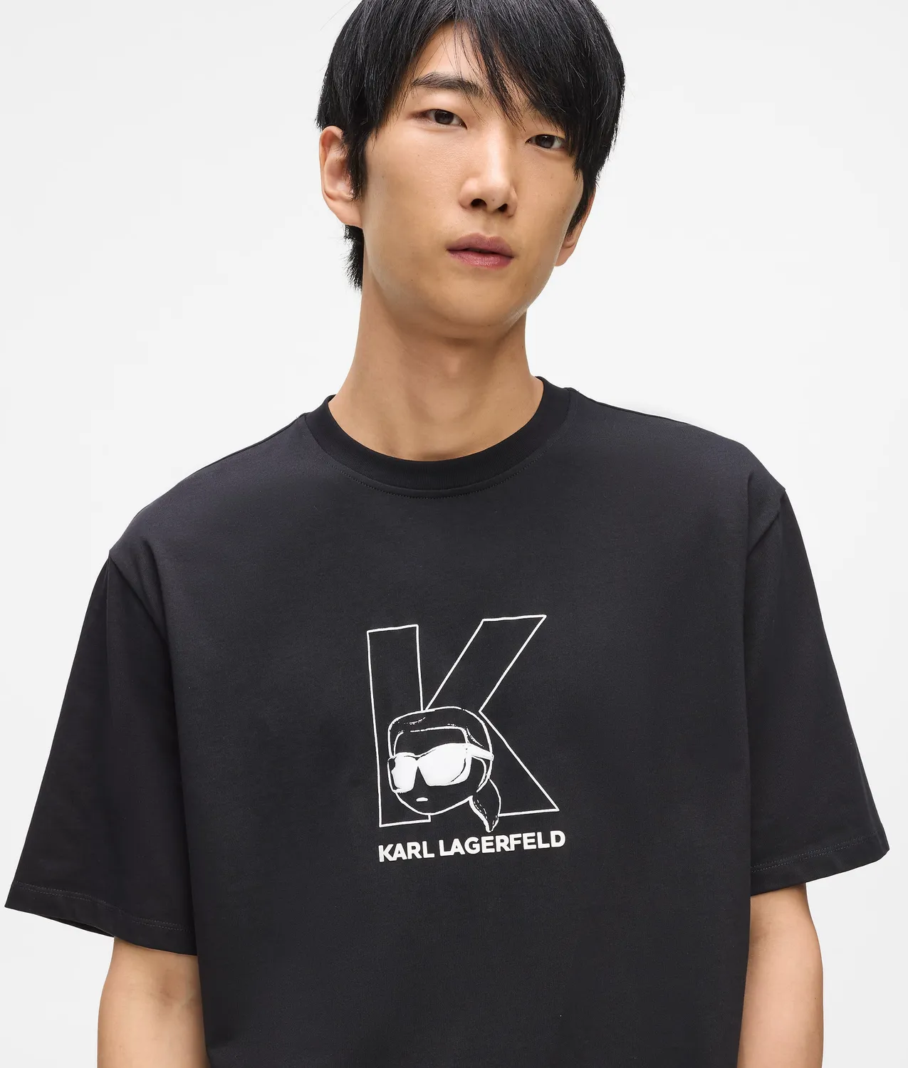 Karl Lagerfeld Ikon K-Initial T-Shirt Bio-Baumwolle