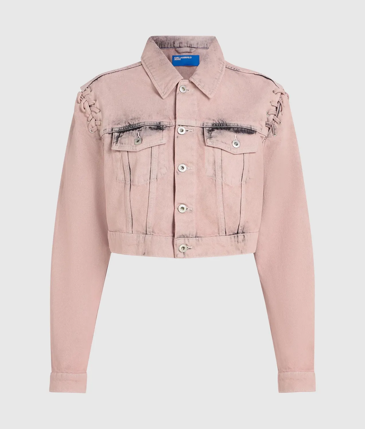 Karl Lagerfeld KL Jeans Lace Tie Jeansjacke S cropped