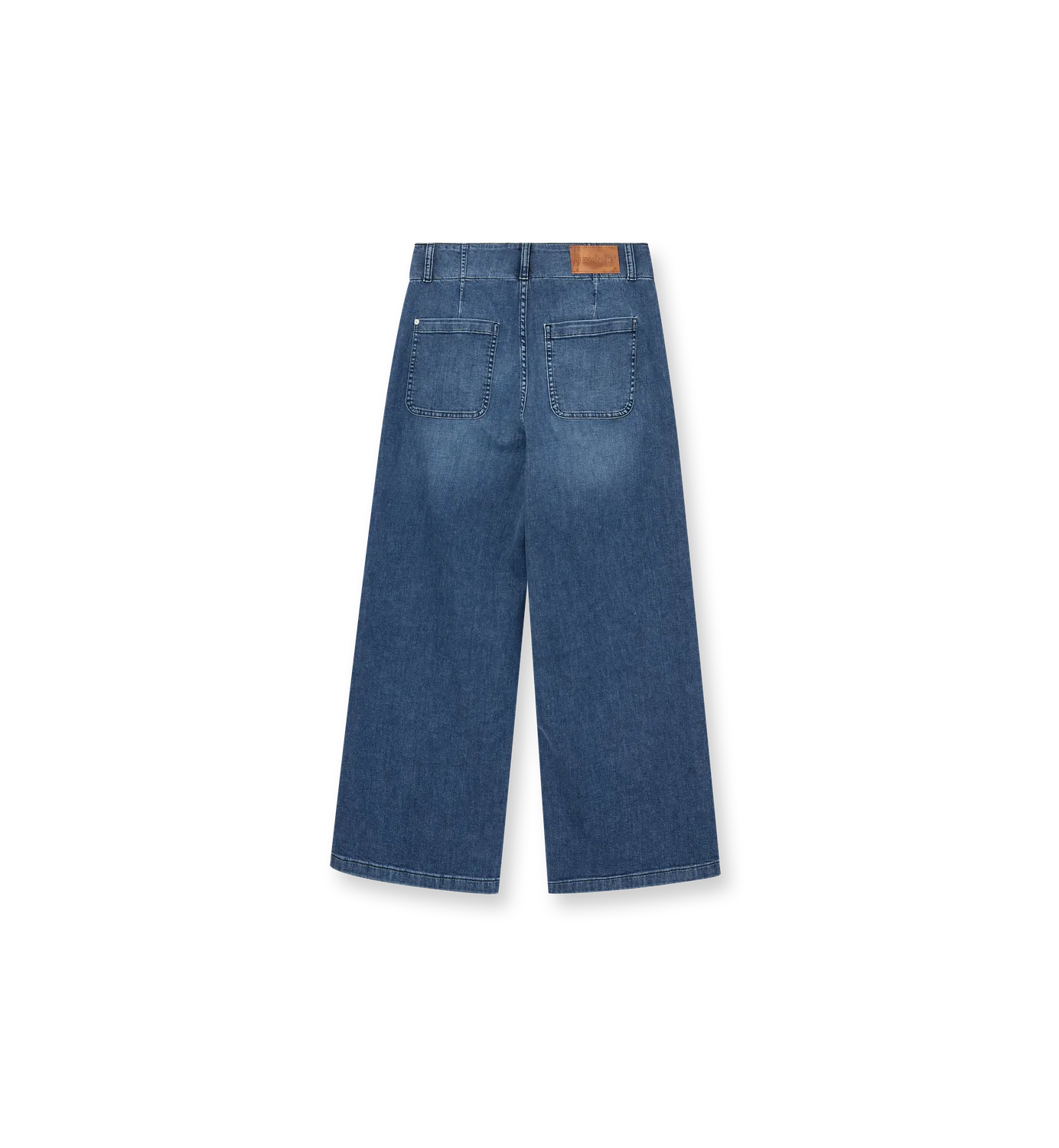 Mos Mosh MMHNoble Time Wide Jeans Dark Blue Denim Lang