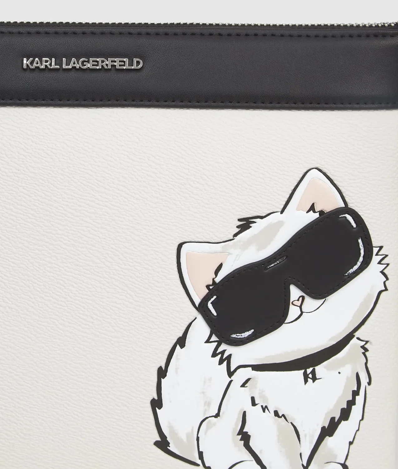 Karl Lagerfeld Ikon Choupette Pouch Clutch mit Riemen