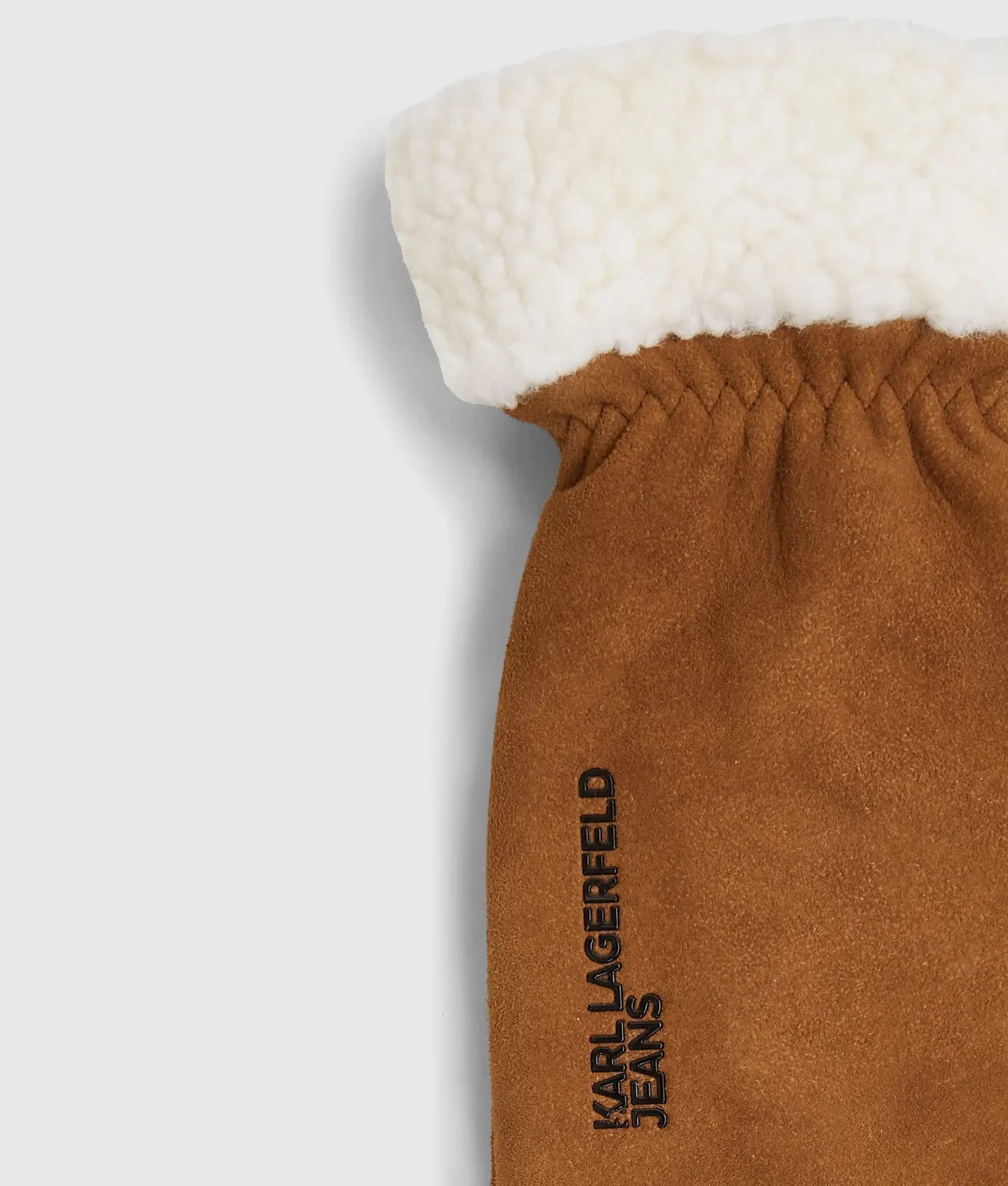 Karl Lagerfeld Jeans Suede Fäustlinge Wildleder gefüttert