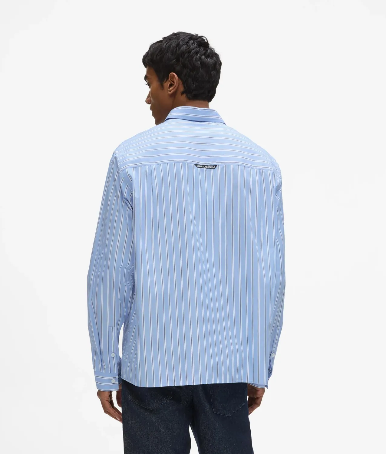 Karl Lagerfeld Ikon Stripe Relaxed Hemd Herren M