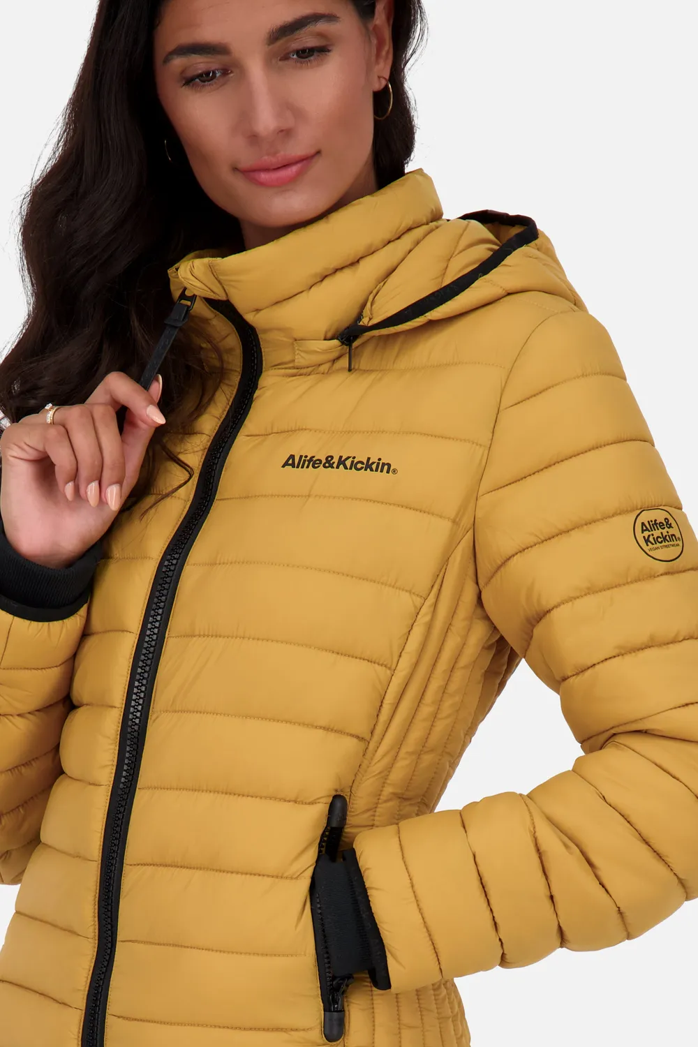 Alife & Kickin NadjaAK A Steppjacke braun wattiert leicht tailliert