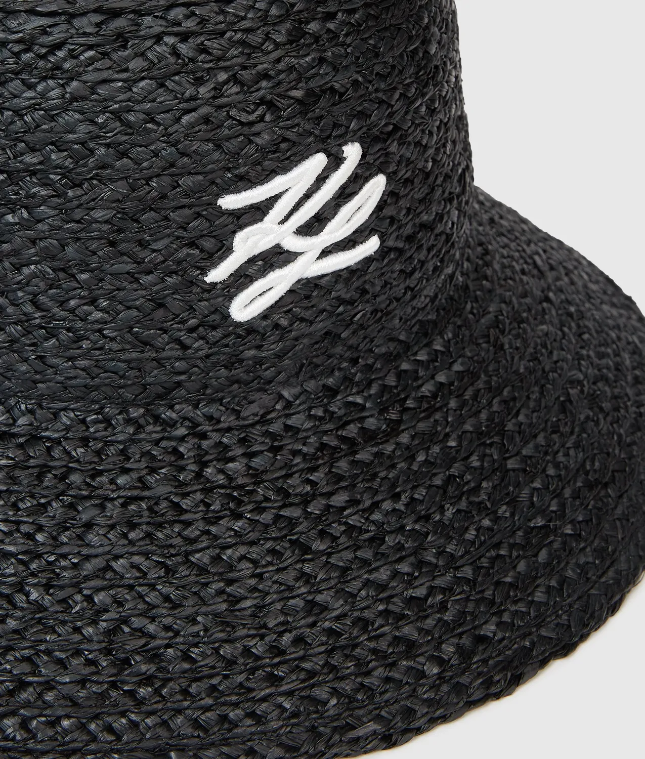 Karl Lagerfeld Autograph Bucket Hat Raffia Einheitsgröße