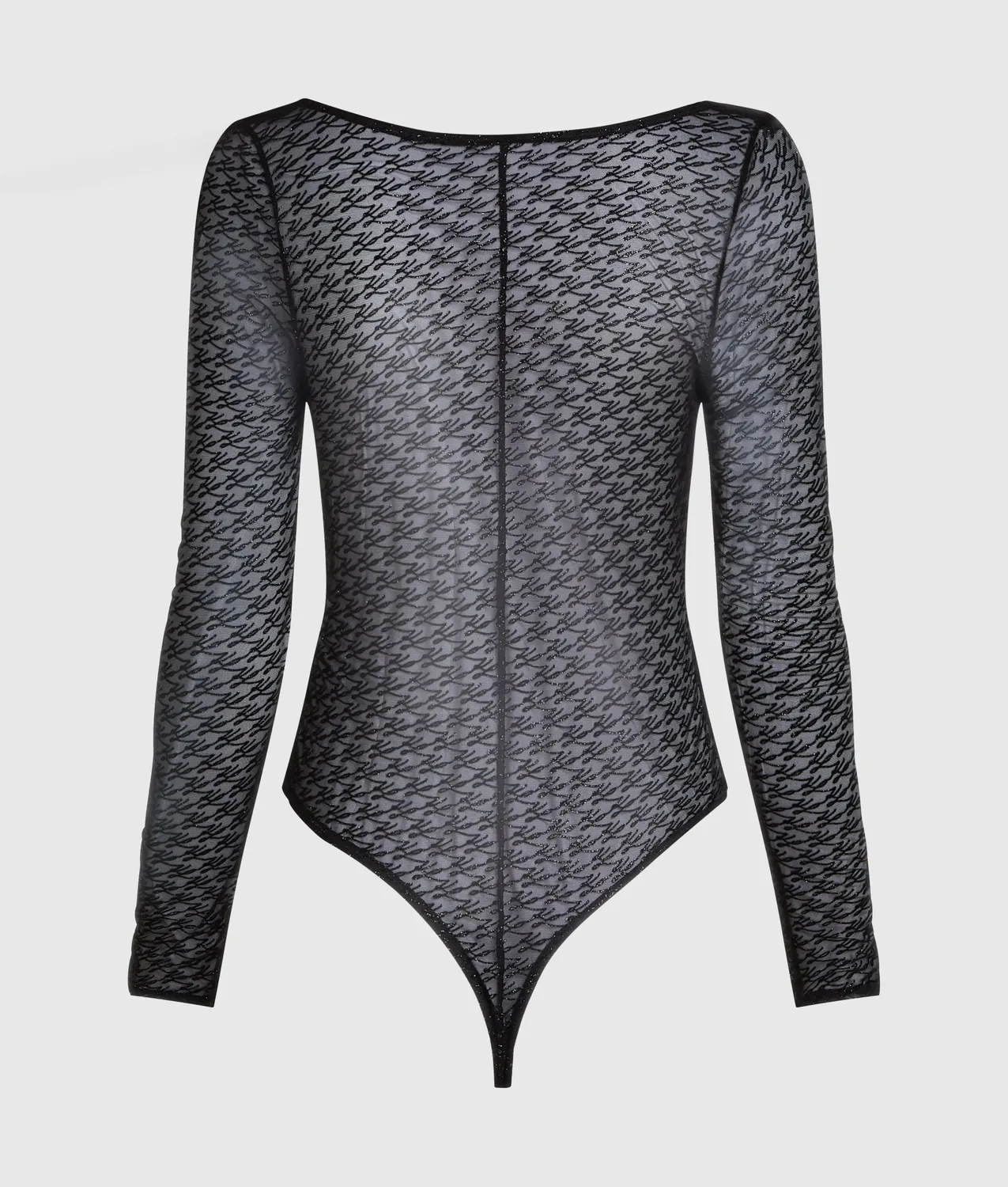 Karl Lagerfeld Autograph Mesh-Body Damen Glitzer