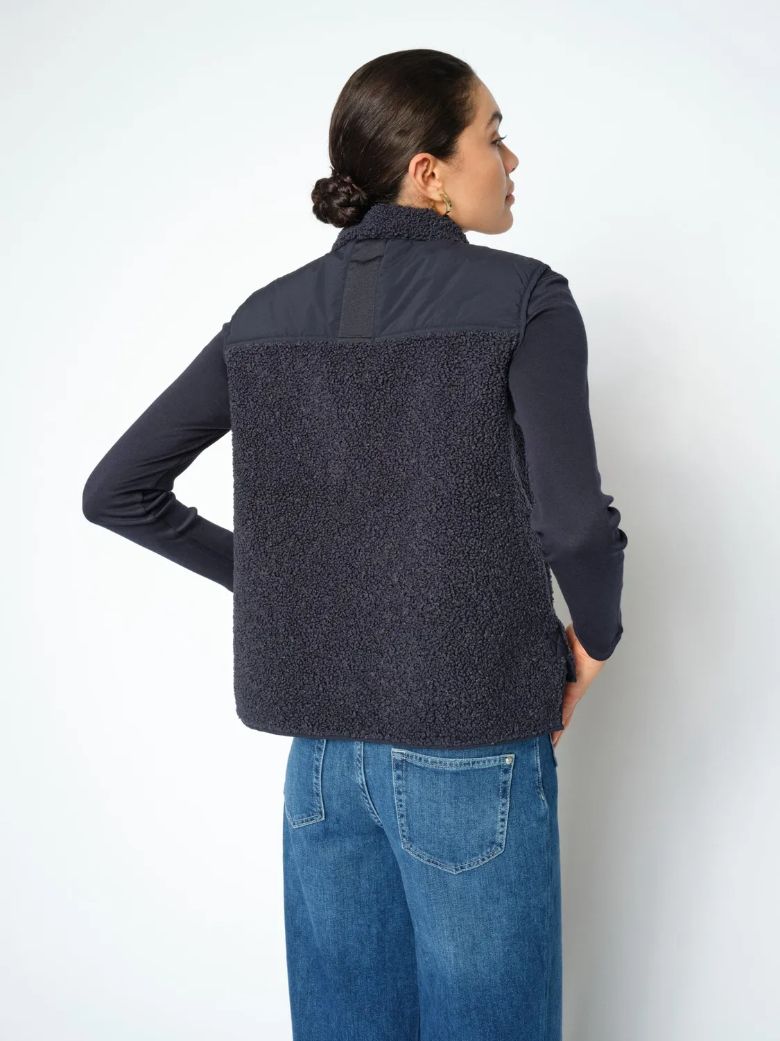 Mos Mosh MMRowe Eli Teddy Weste Olive Fleece