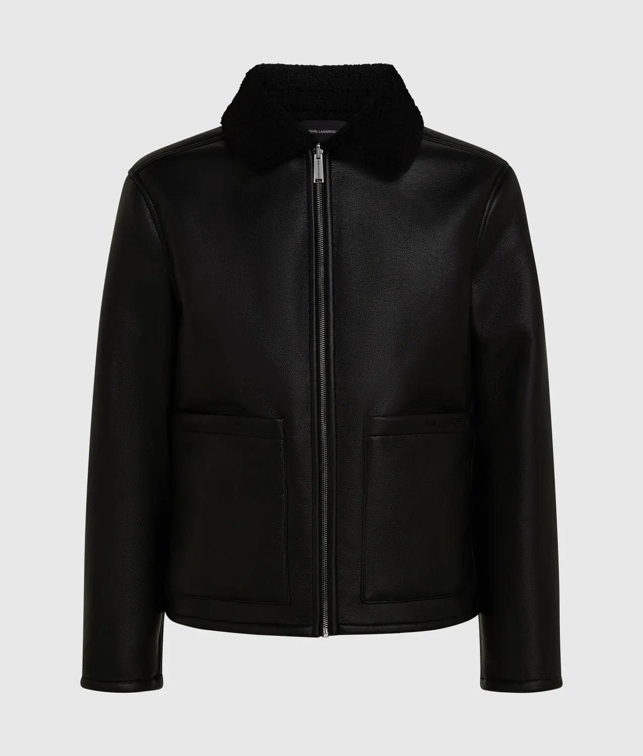 Karl Lagerfeld Faux-Shearling Reversible Jacke Wende XS-XL