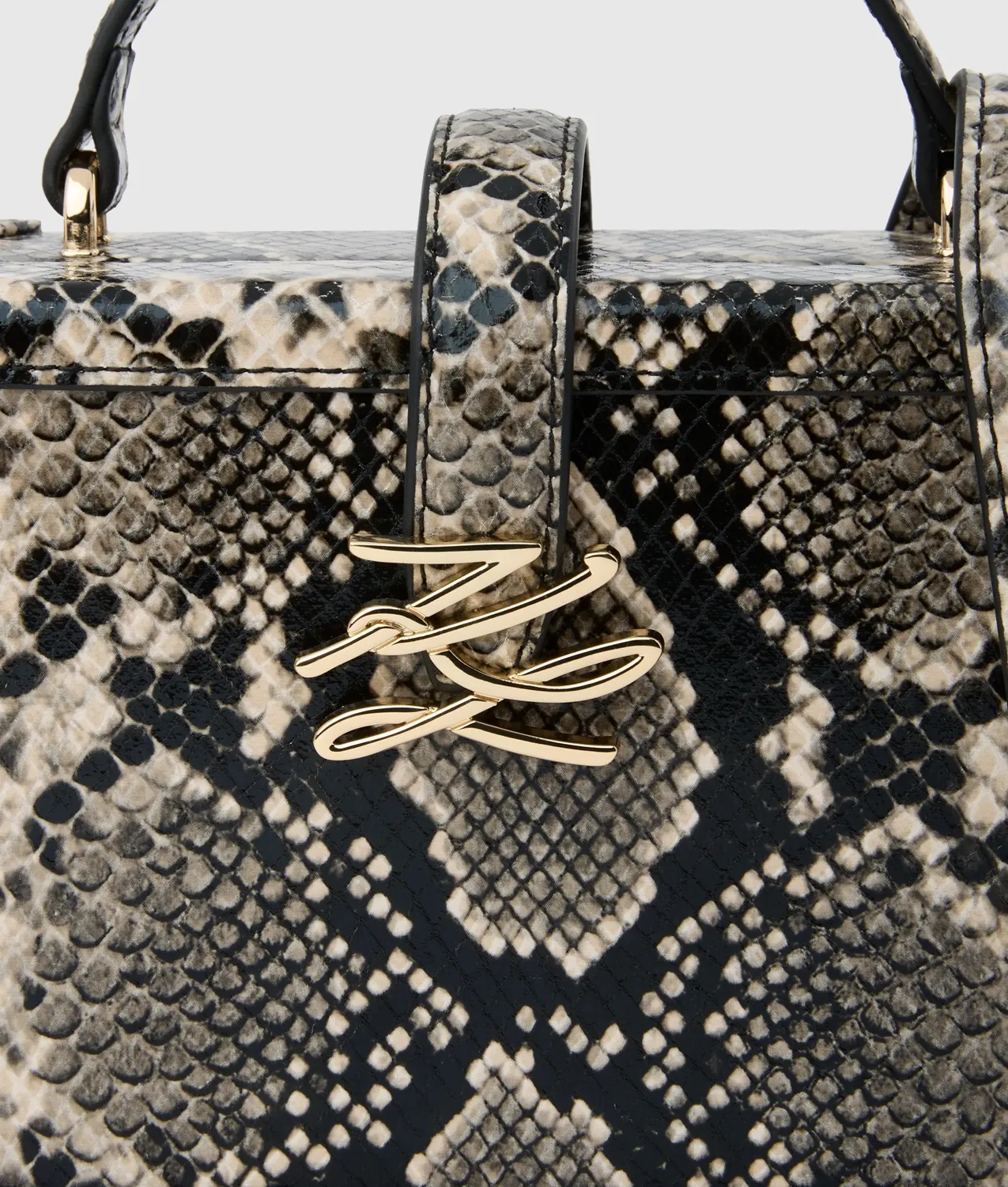 Karl Lagerfeld K/Autograph Drop Small Trunk Tasche Python