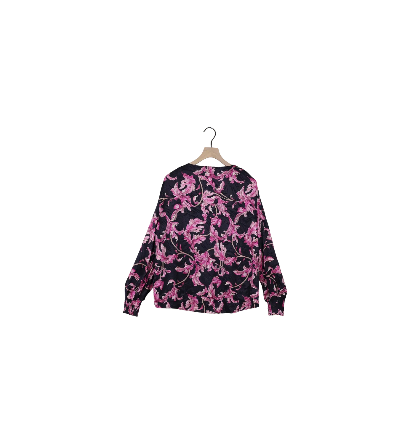 Mos Mosh ReLoved MMPeytin Crawl Bluse Schwarz S floral